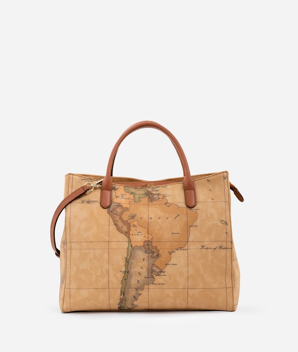 Geo Classic large handbag with shoulder strap,front