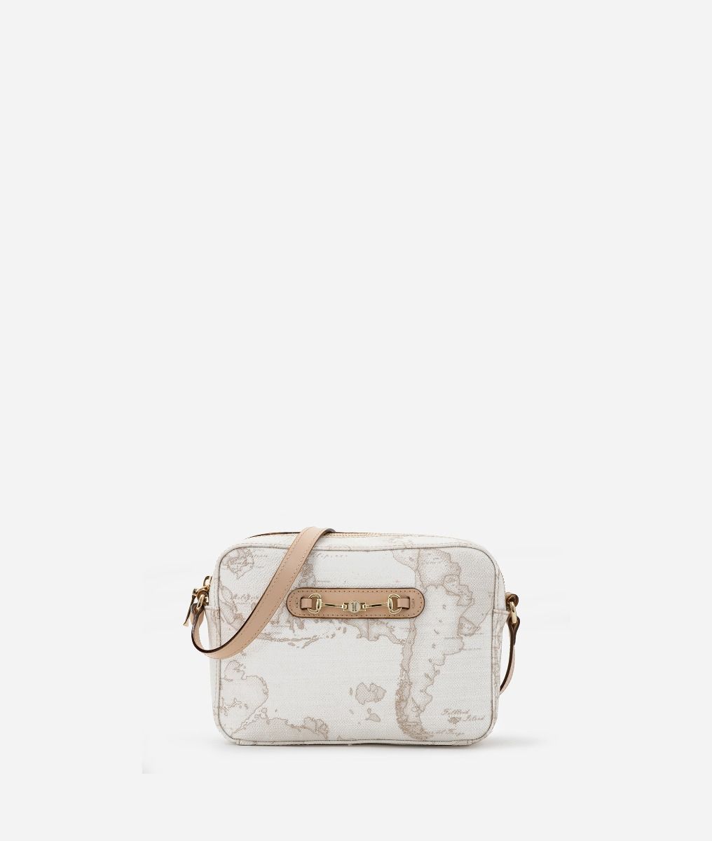 Geo White small reporter bag,front