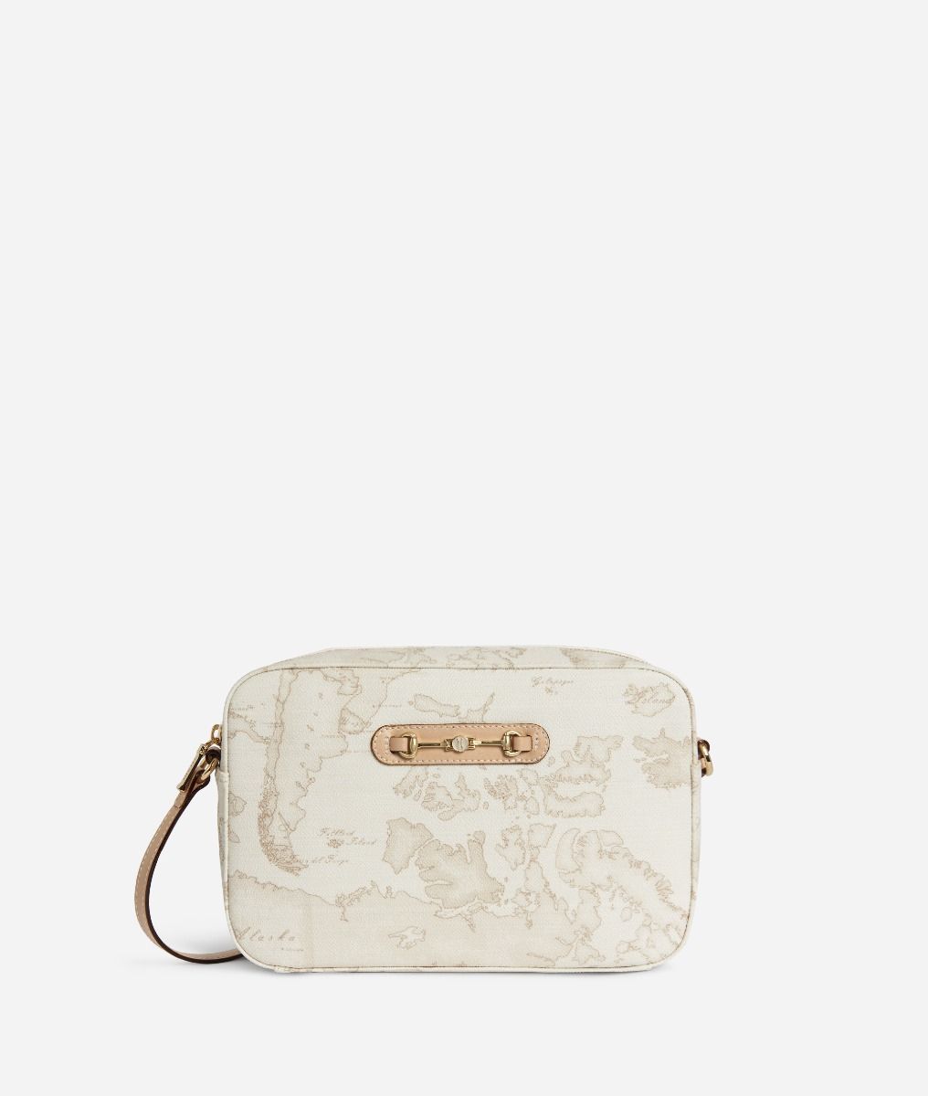 Geo White reporter bag,front