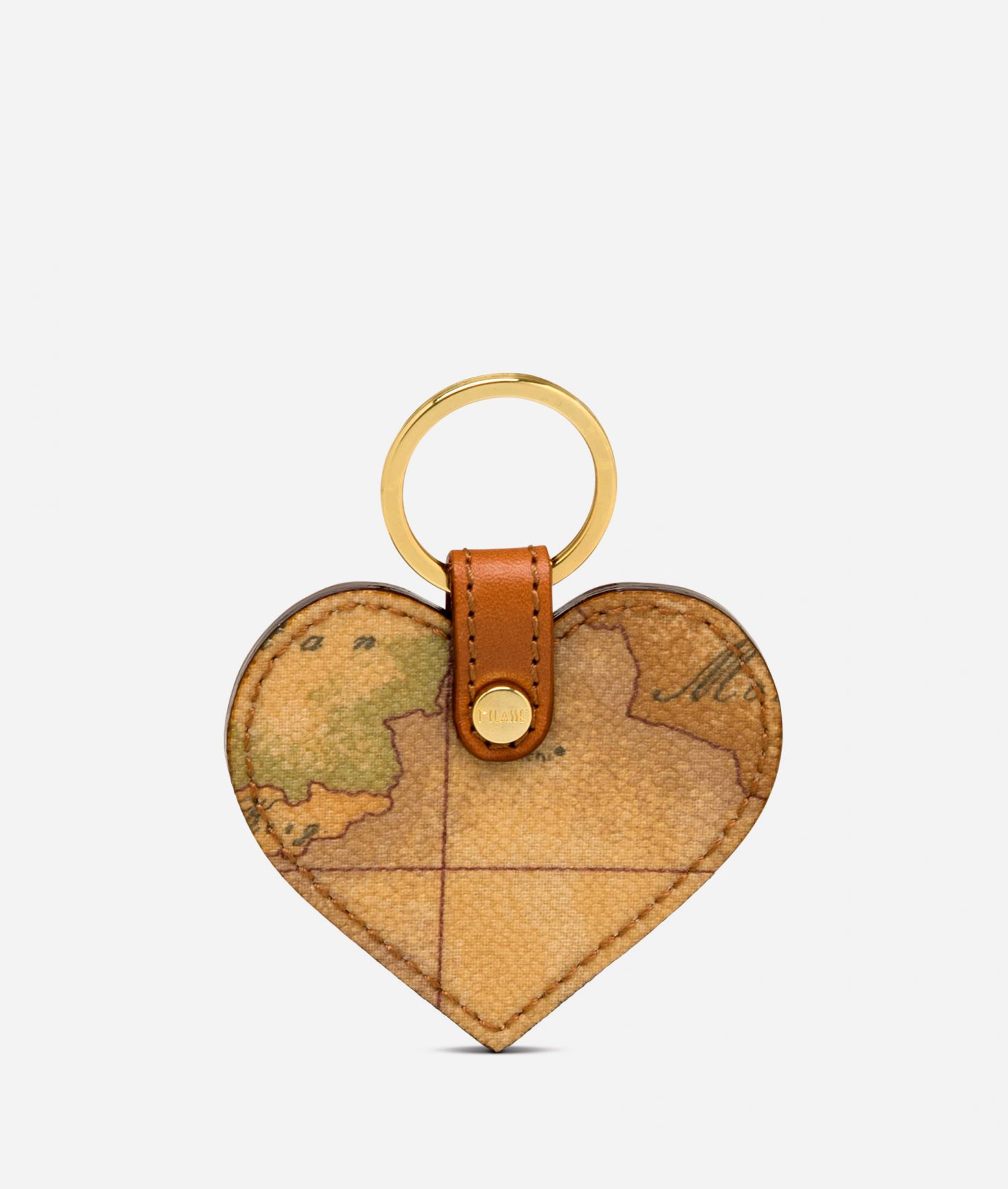 Geo Classic Heart shaped key ring,front