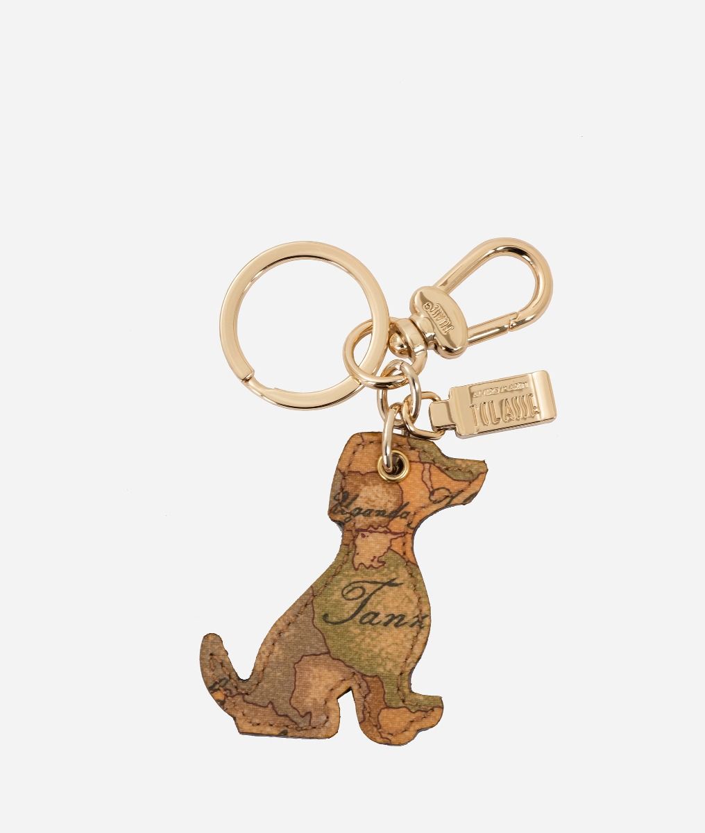Geo Classic dog-shaped keychain,front