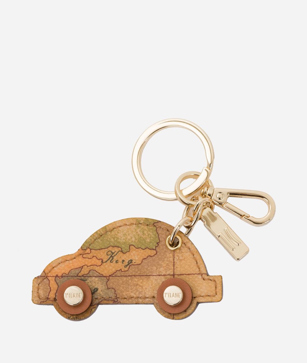 Geo Classic Car-shaped keychain,front