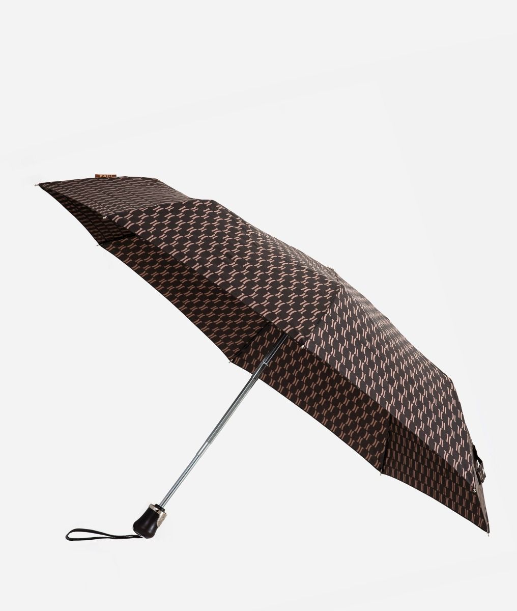 Open-close umbrella in Monogram fabric Brown ,front