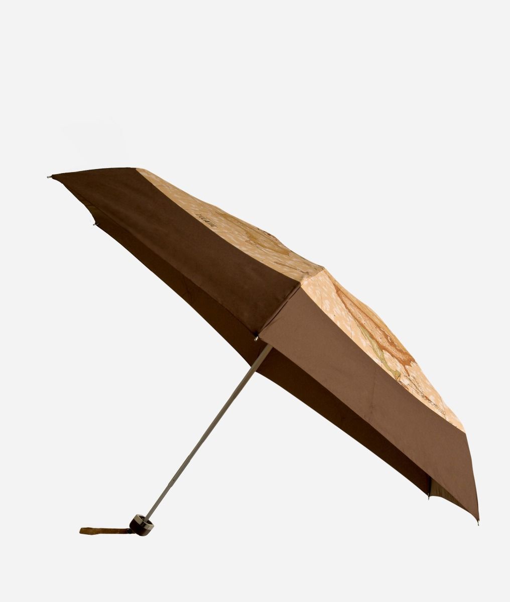 Mini umbrella in bicolour Geo Classic fabric,front