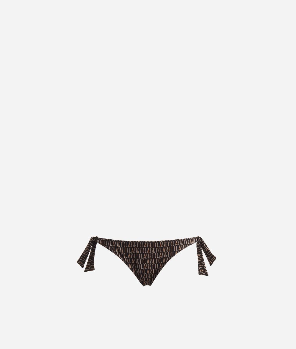 Bikini bottom with Logomania print Black,front