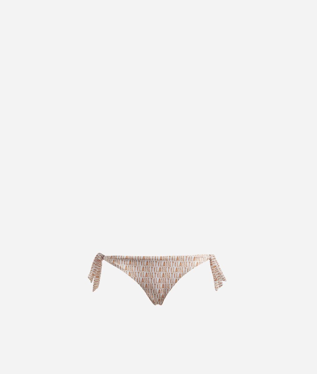 Bikini bottom with Logomania print White,front