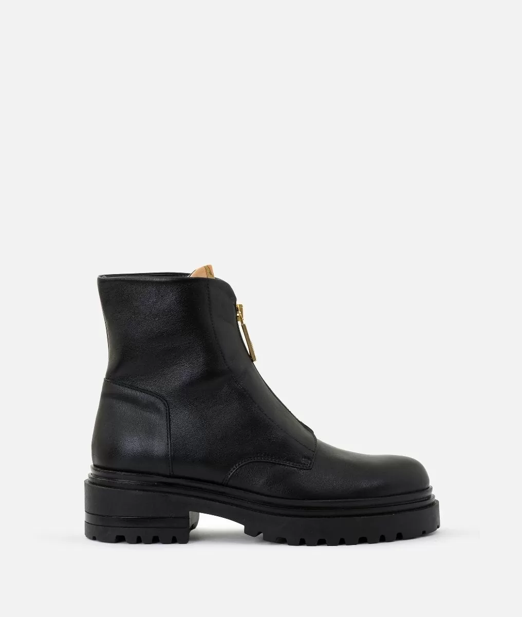 zip biker boots