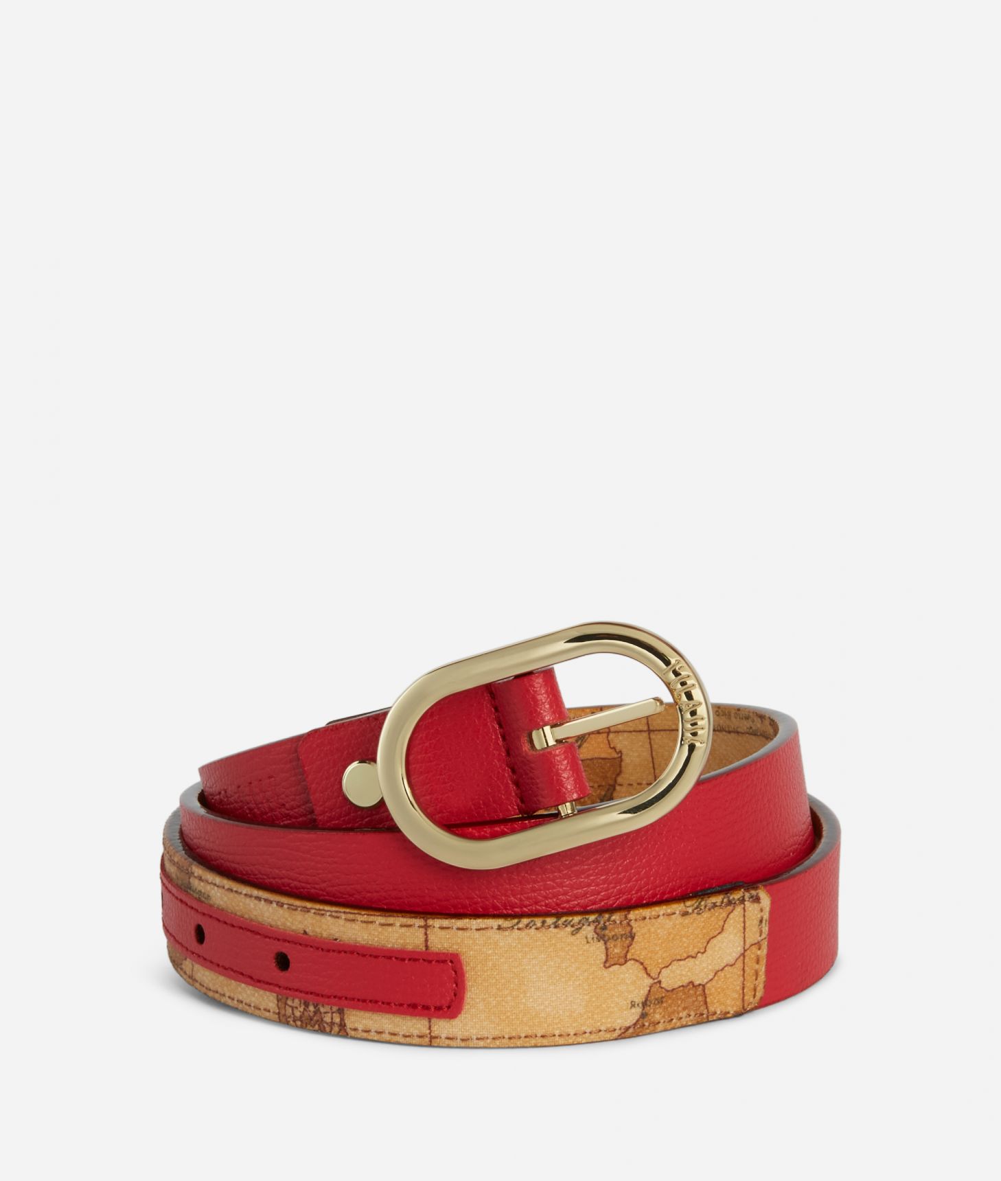 Geo Florence reversible belt Cherry red,front