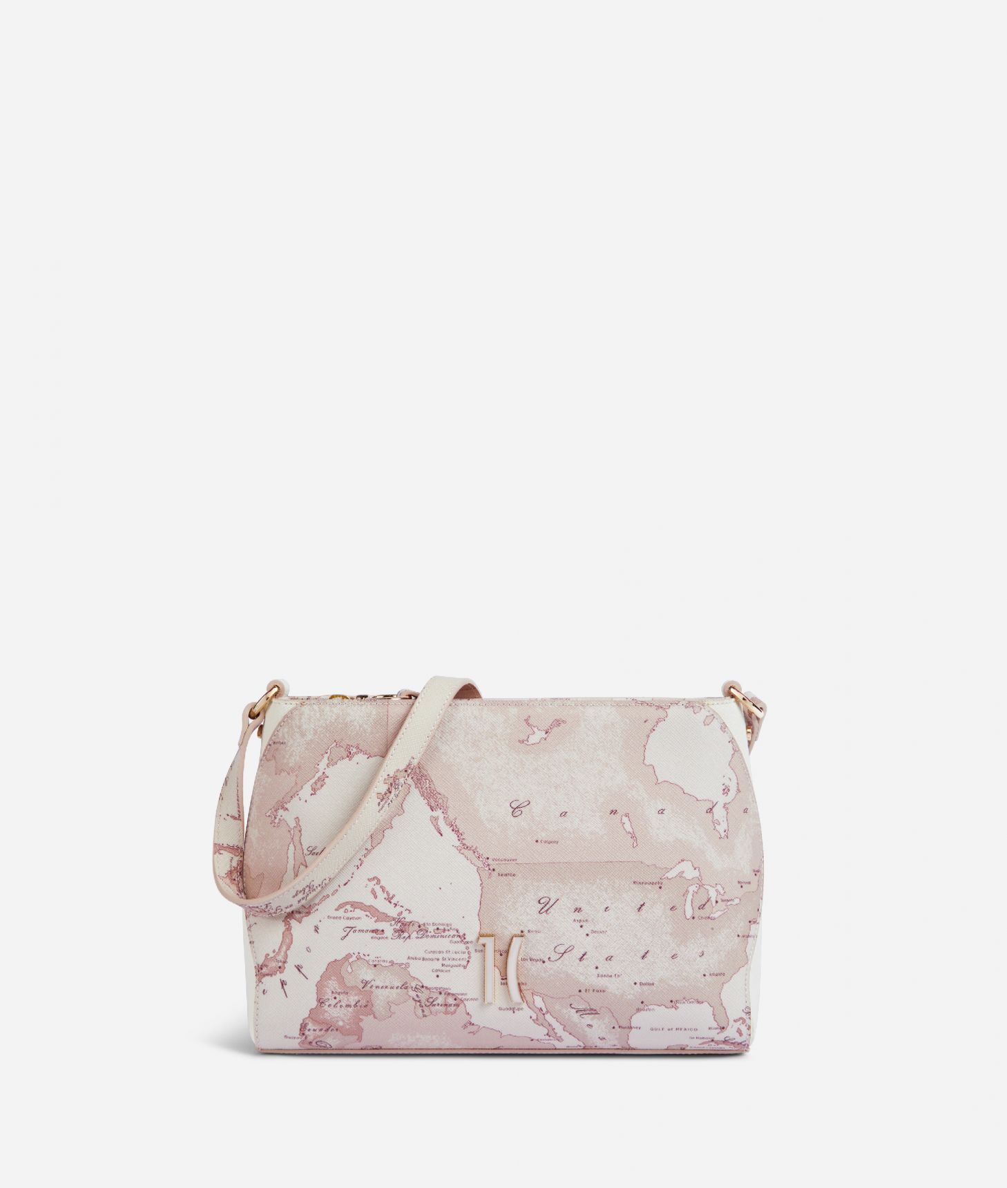 Geo Carrara Crossbody bag Pink,front