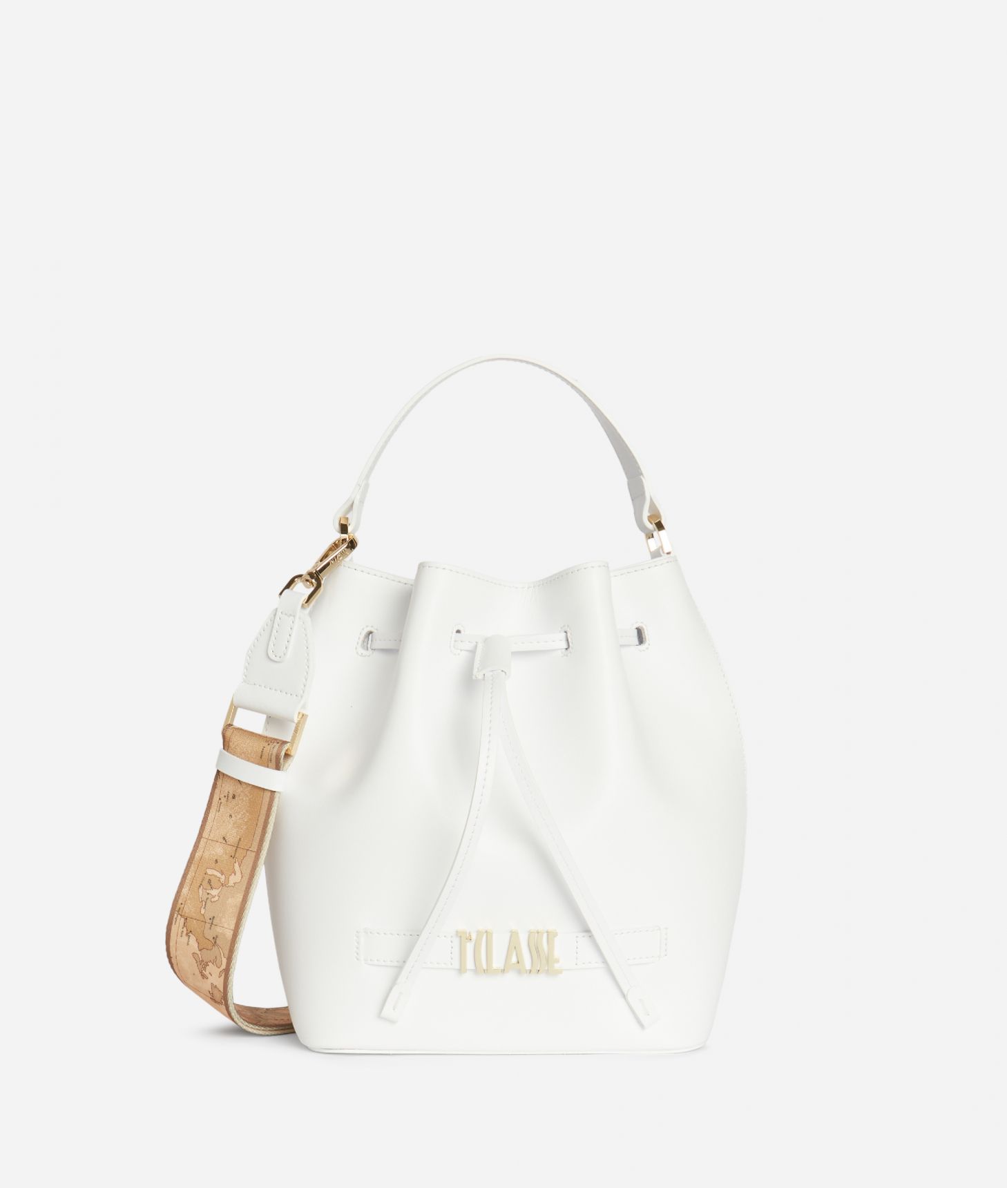 Geo Summer Colors Bucket bag White,front
