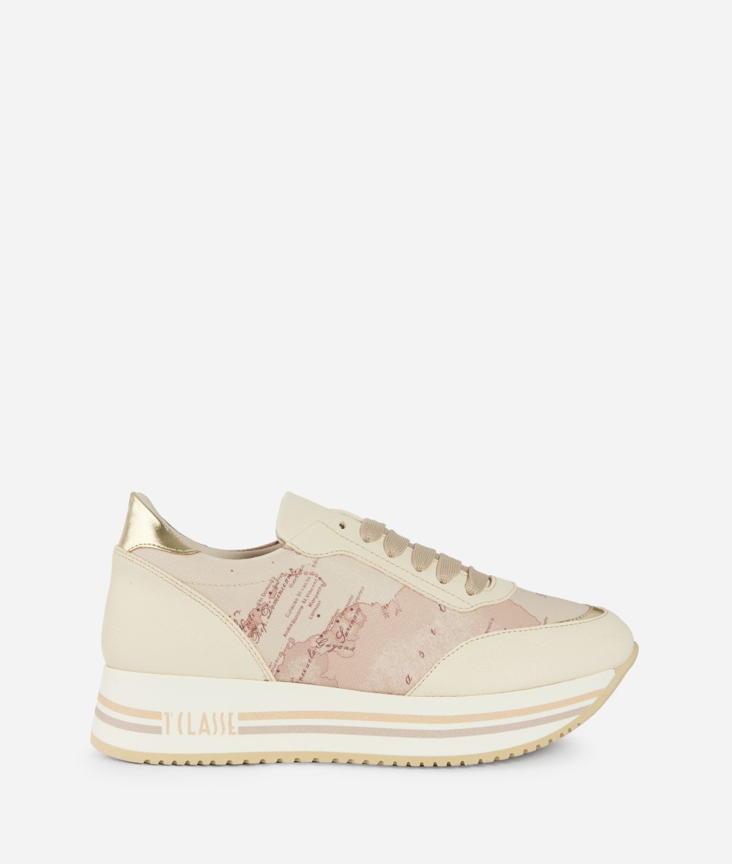 Geo Carrara print sneakers Pink,front