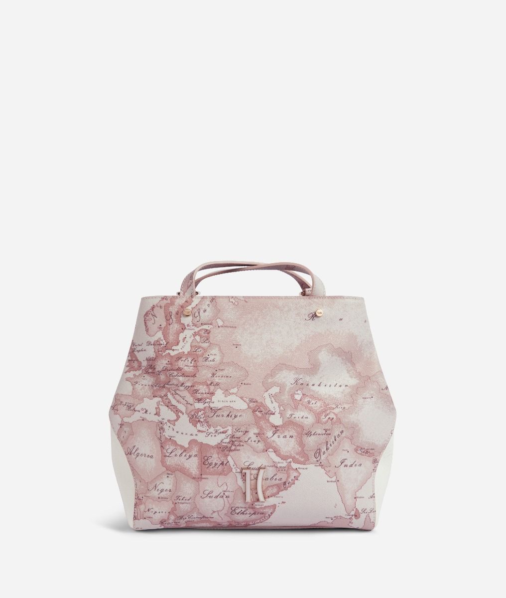 Geo Carrara Backpack Pink,front
