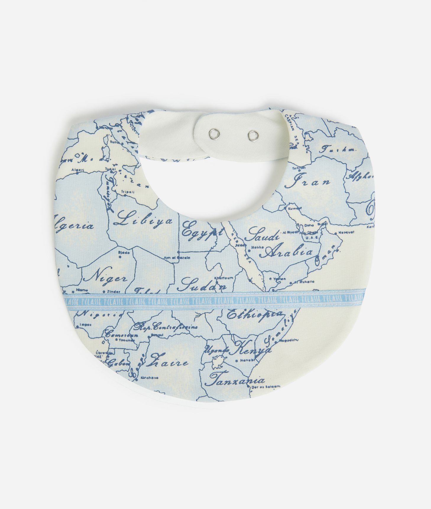 Bavaglino in cotone stampa Geo Sky,front