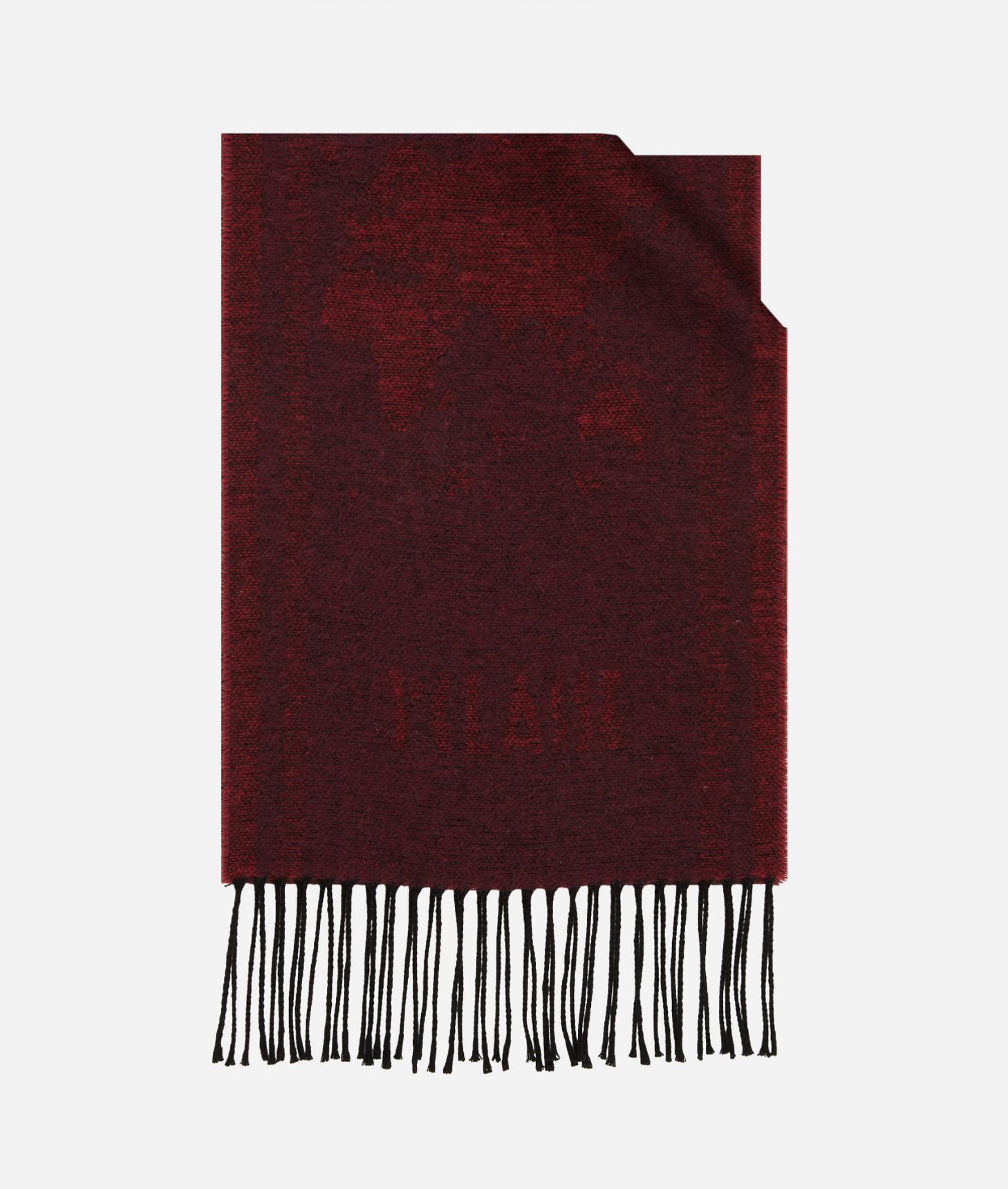 Geo Full scarf 30 x 180 Cabernet,front