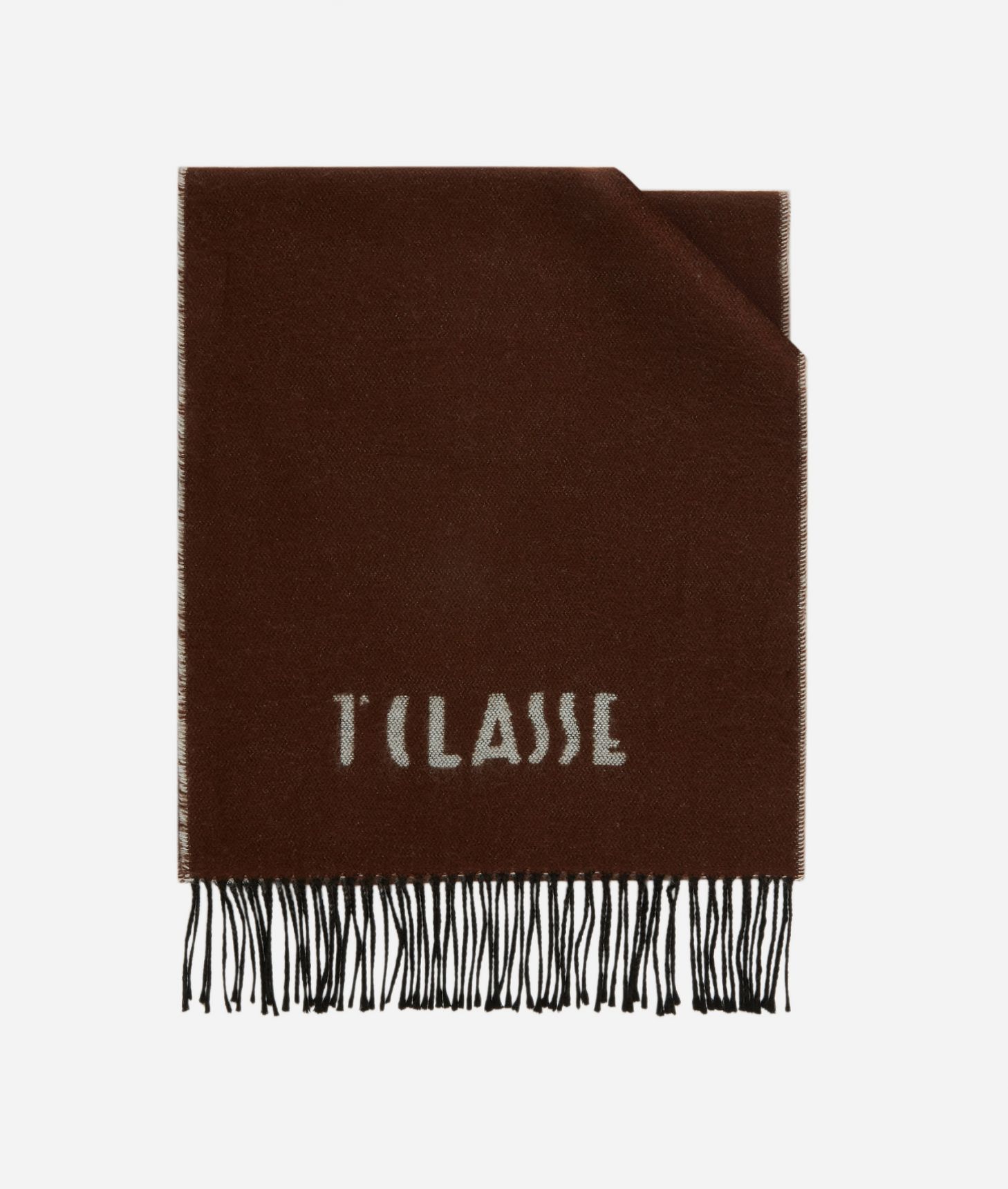 Small Logo scarf 40 x 180 Dark Brown,front