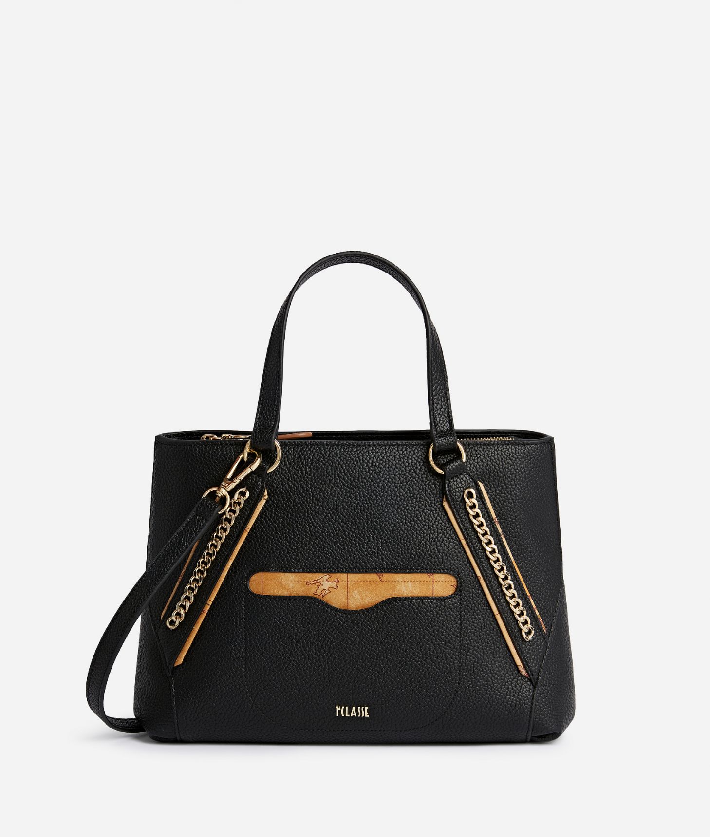 Madison handbag with crossbody strap Black,front