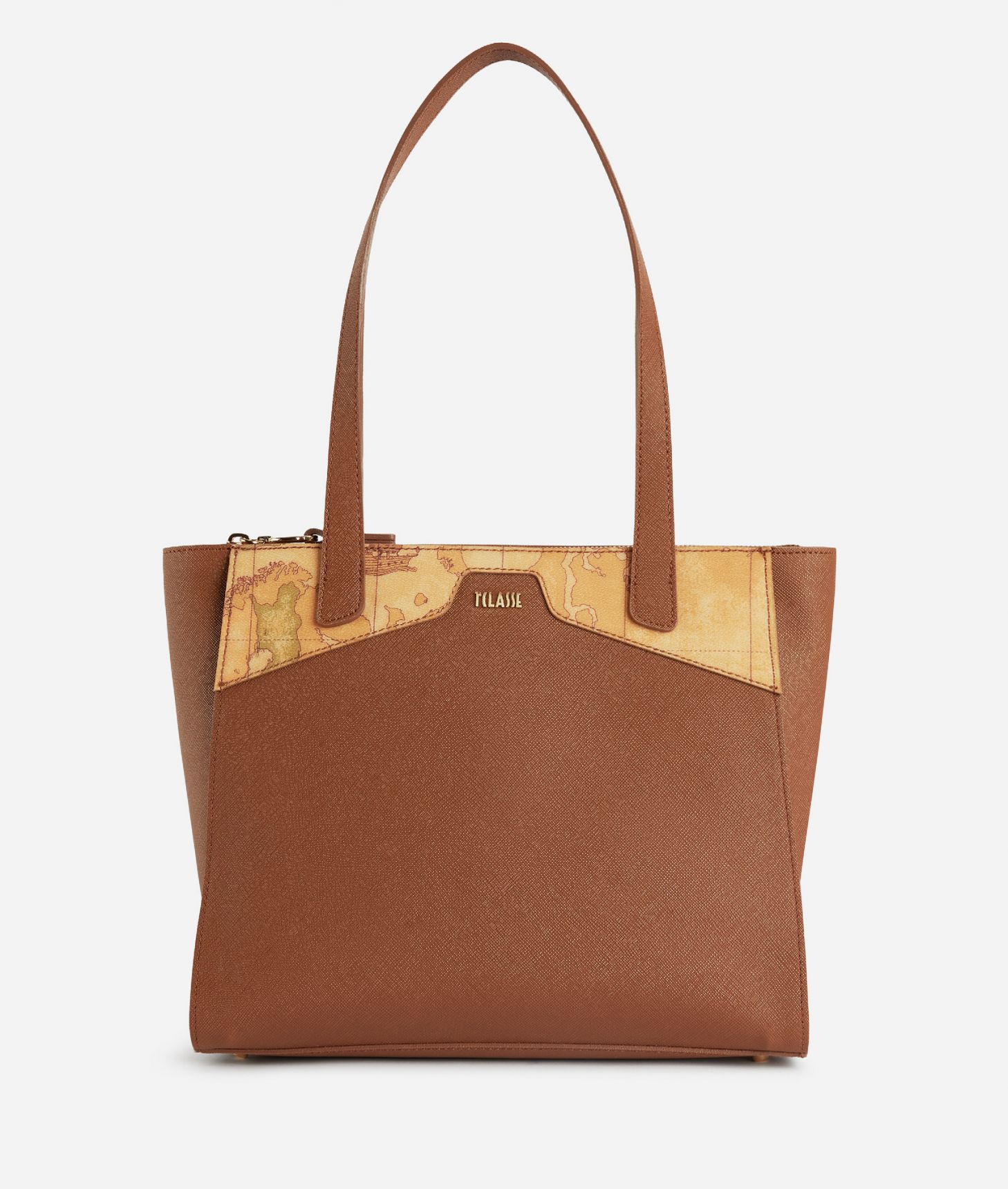 Glam City medium shopper bag Chestnut,front