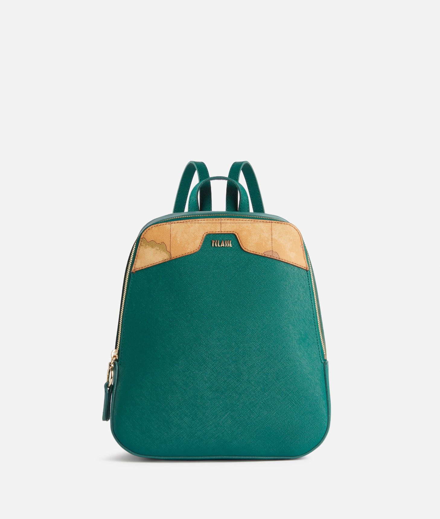 Glam City backpack Emerald Green,front