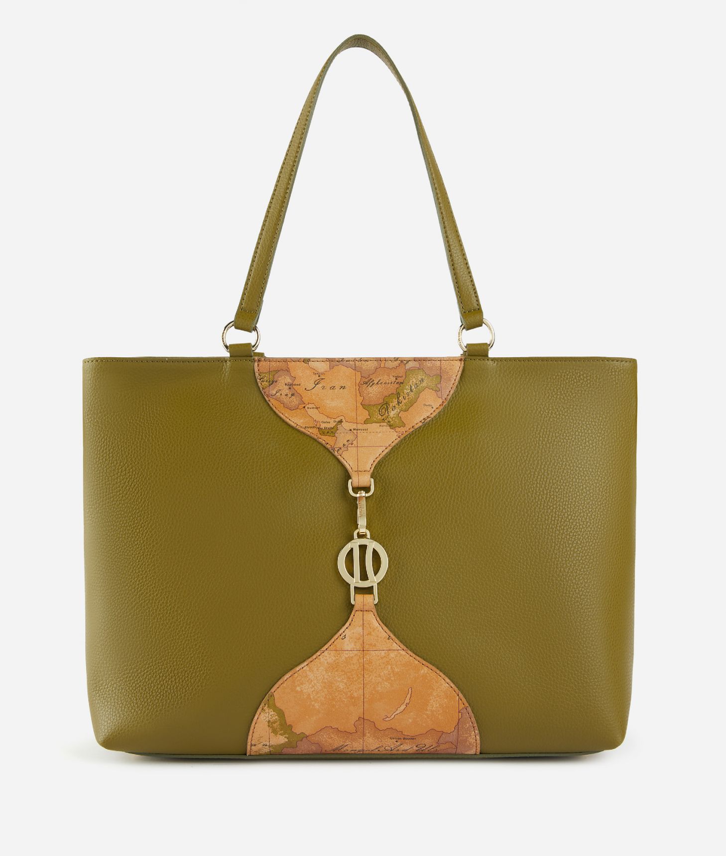 Upper East shopper bag Olive Green,front