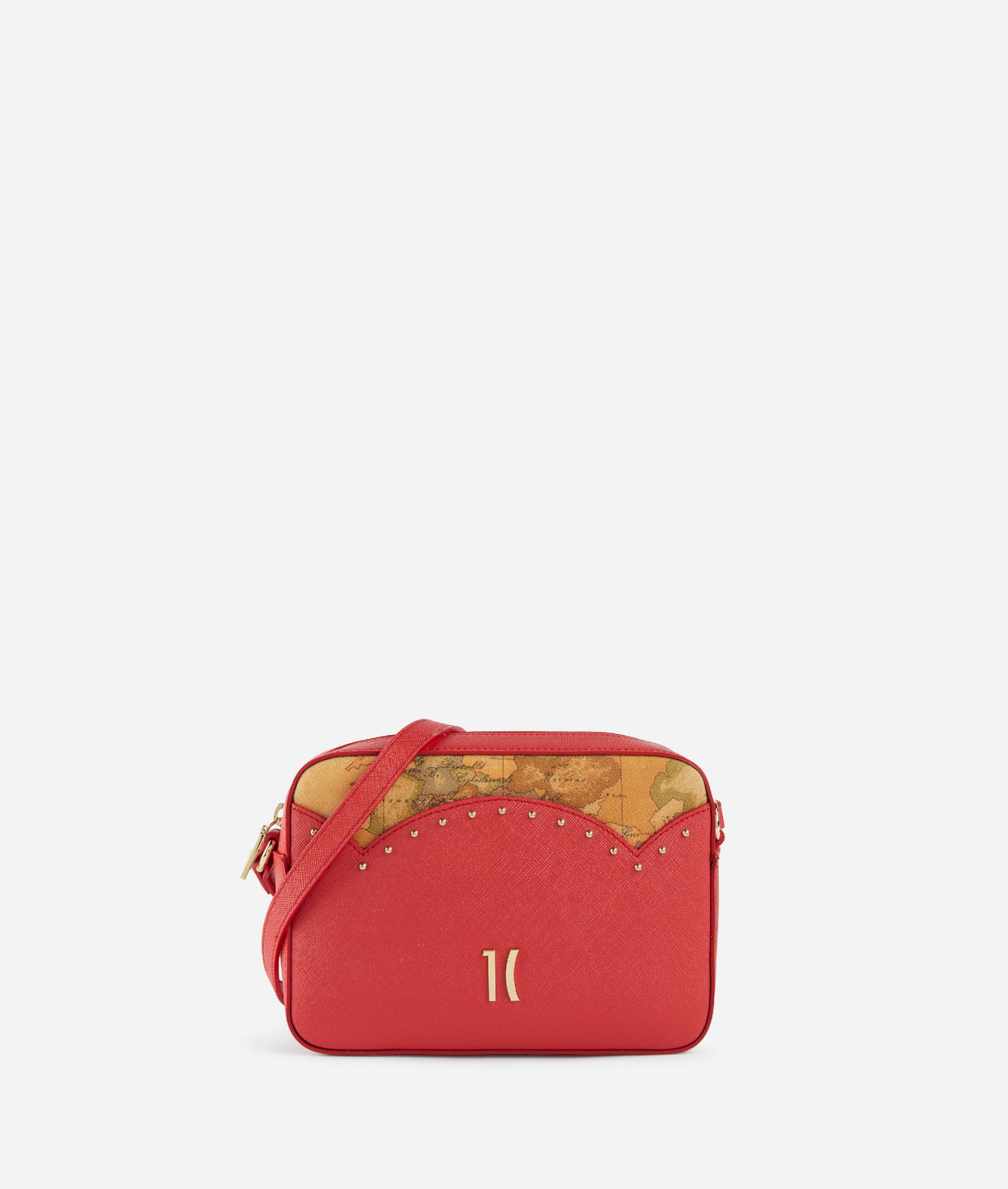 City Lights reporter crossbody bag Pearly Red,front