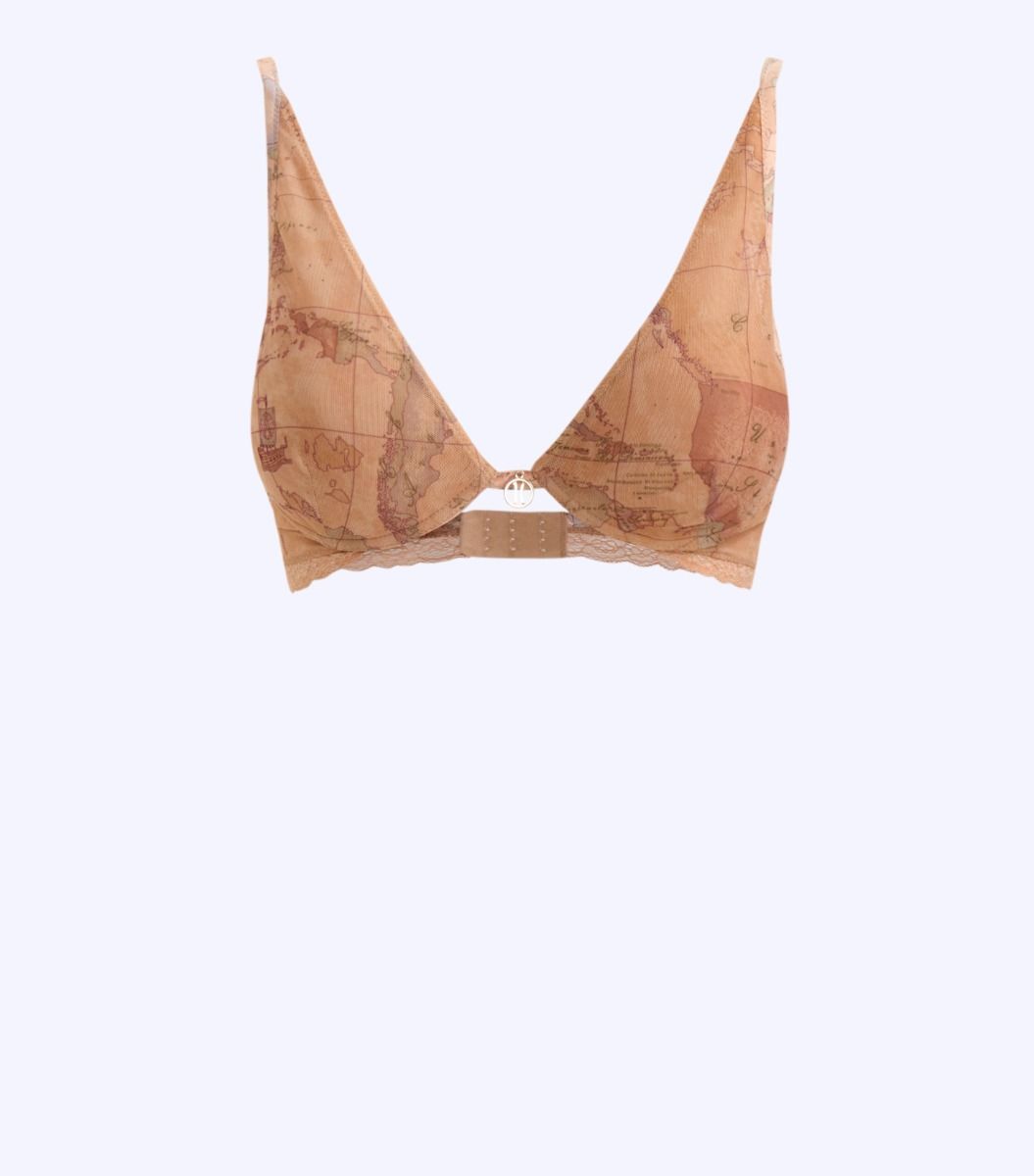 Bra Push-up in tulle Geo classic,front
