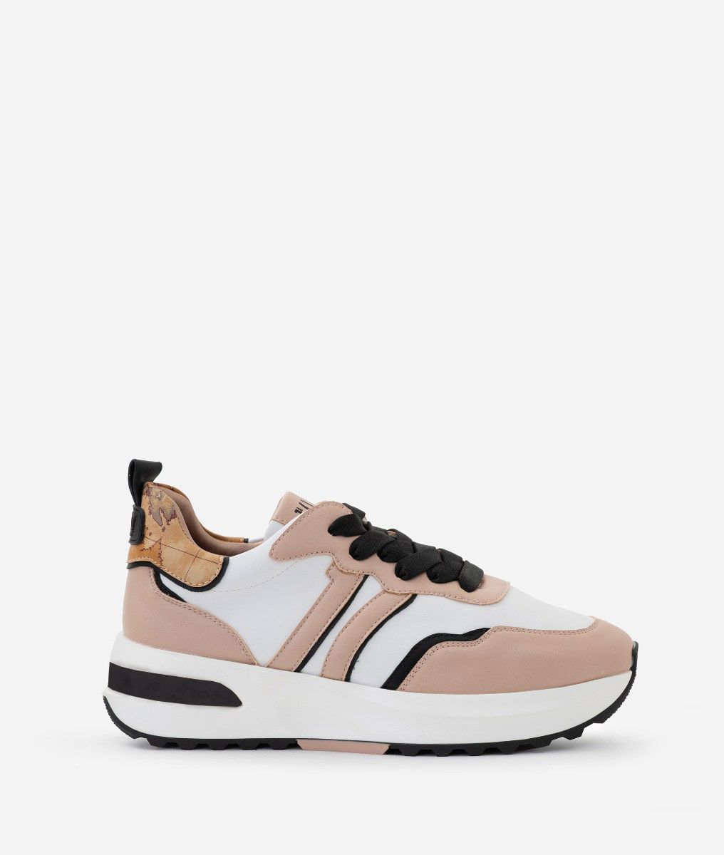 Geo Road Sydney sneakers in eco nappa liscia Nude,front