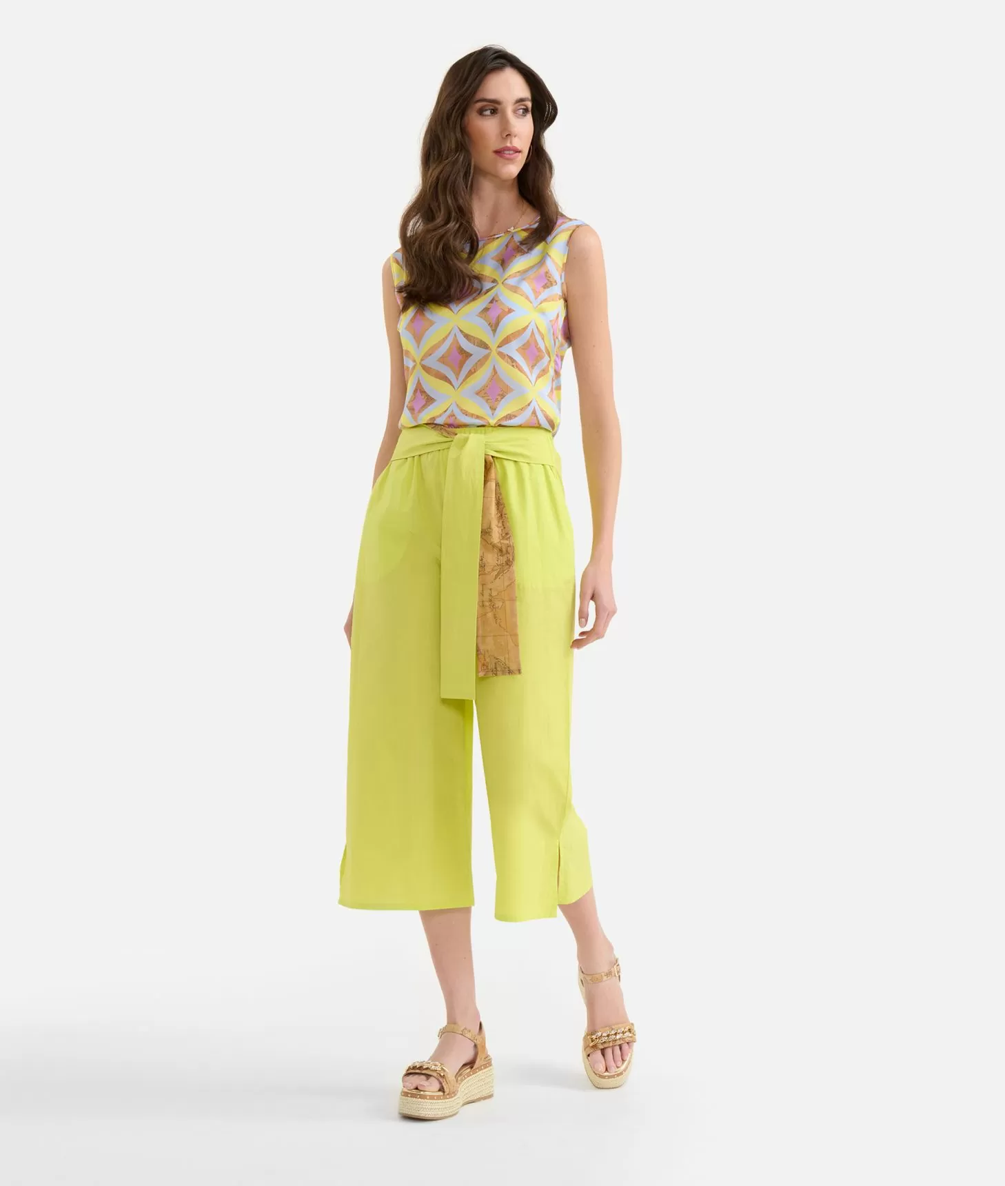 Poplin clearance cropped trousers