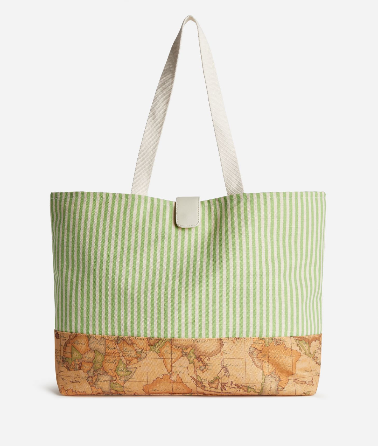 Canvas beach bag Daiquiri Green,front