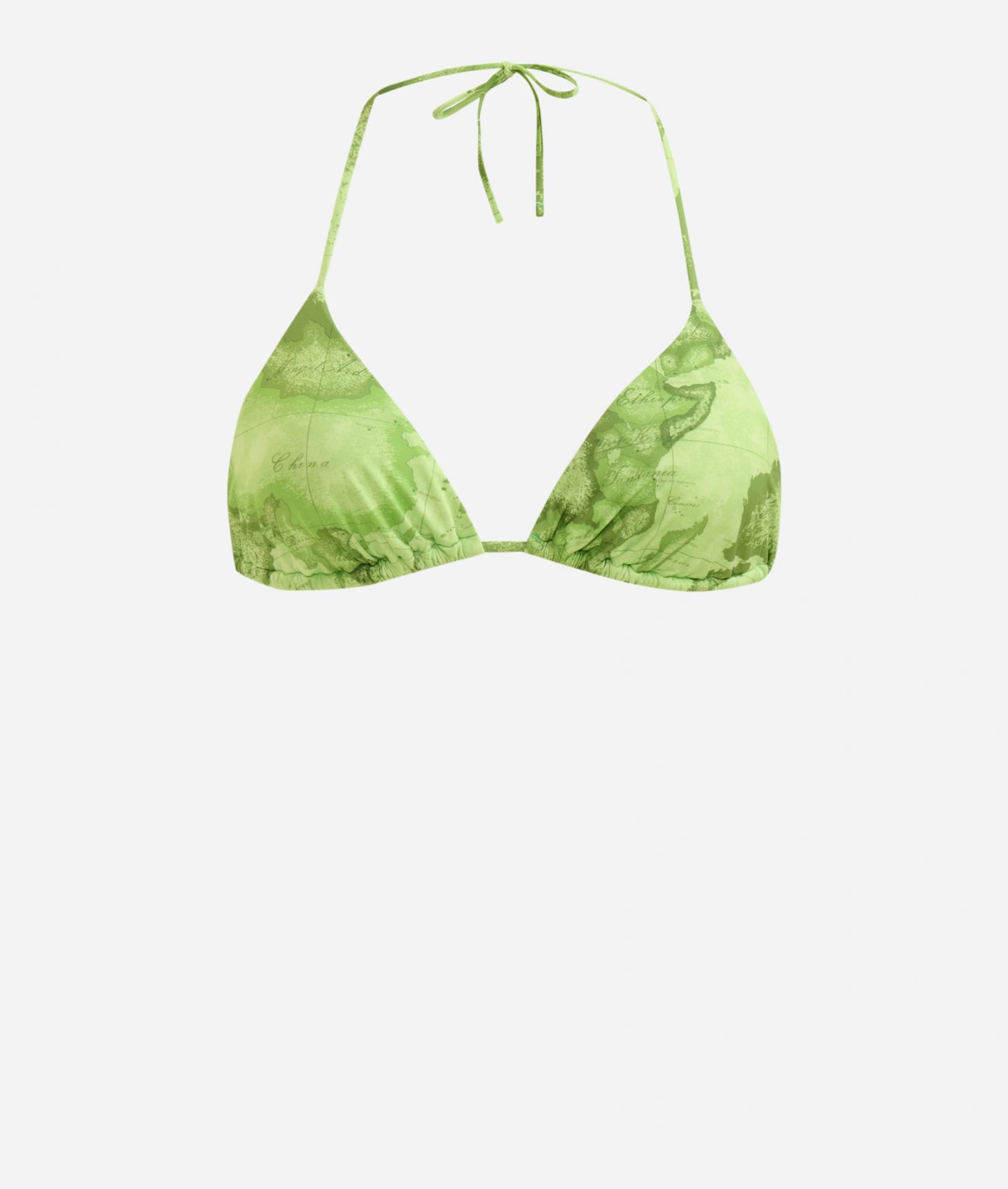 Geo Color added bikini top Daiquiri Green,front