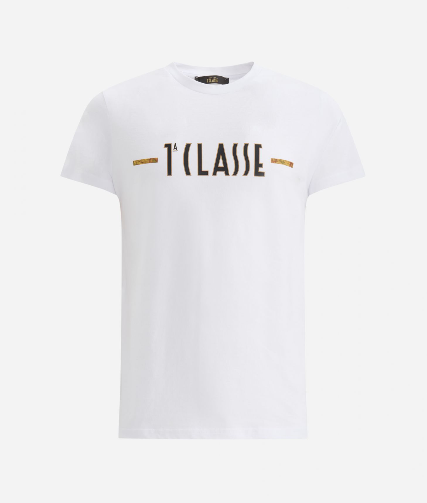 Cotton t-shirt with 1ᴬ Classe logo White,front