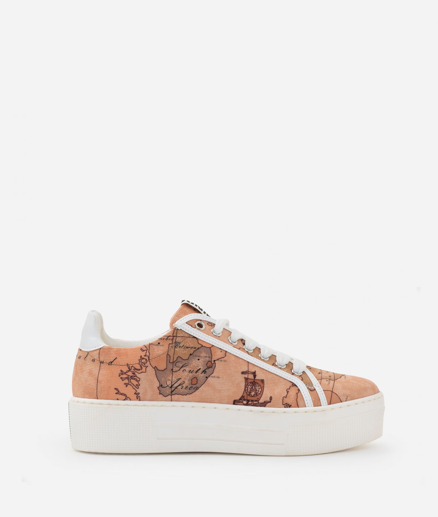 Donnavventura canvas sneakers with Geo Classic print ,front