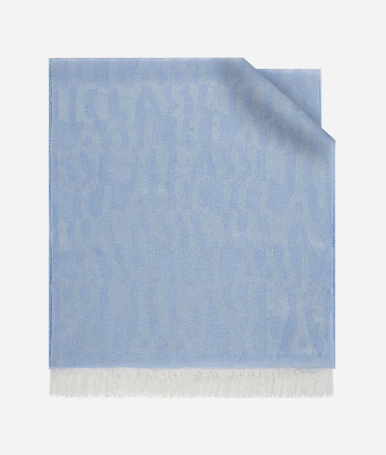 Scarf with all-over 1ᴬ Classe Logo 40 x 190 Periwinkle,front