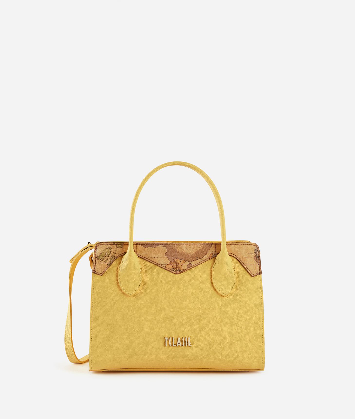Florida City small handbag with crossbody strap Golden Yellow,front
