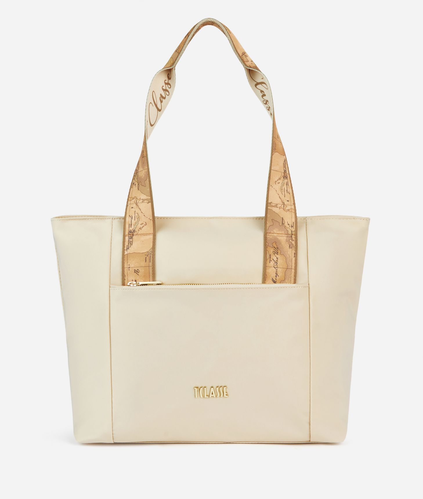 Ocean Nylon shopper bag Champagne,front