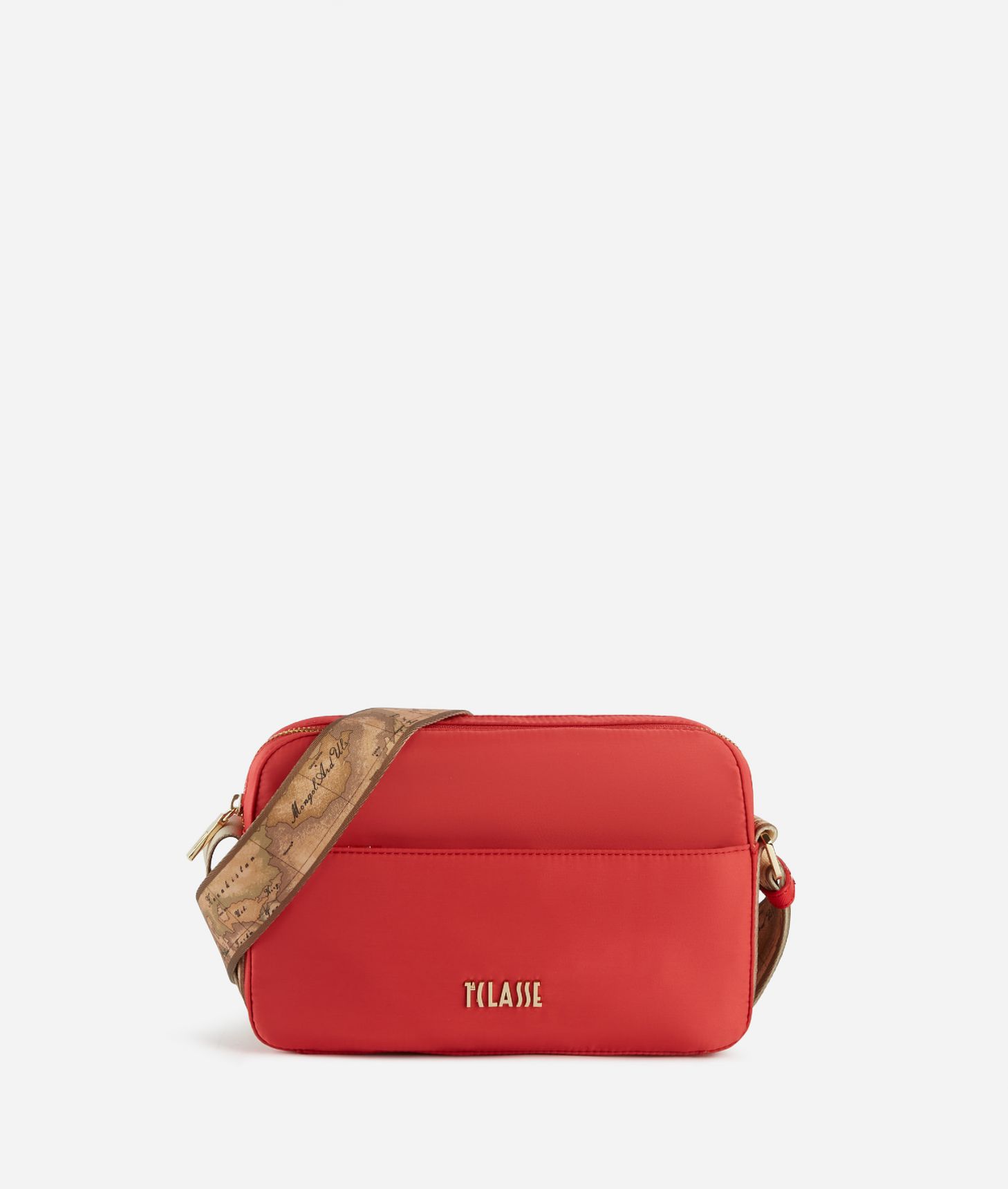 Ocean Nylon reporter bag Coral Red,front