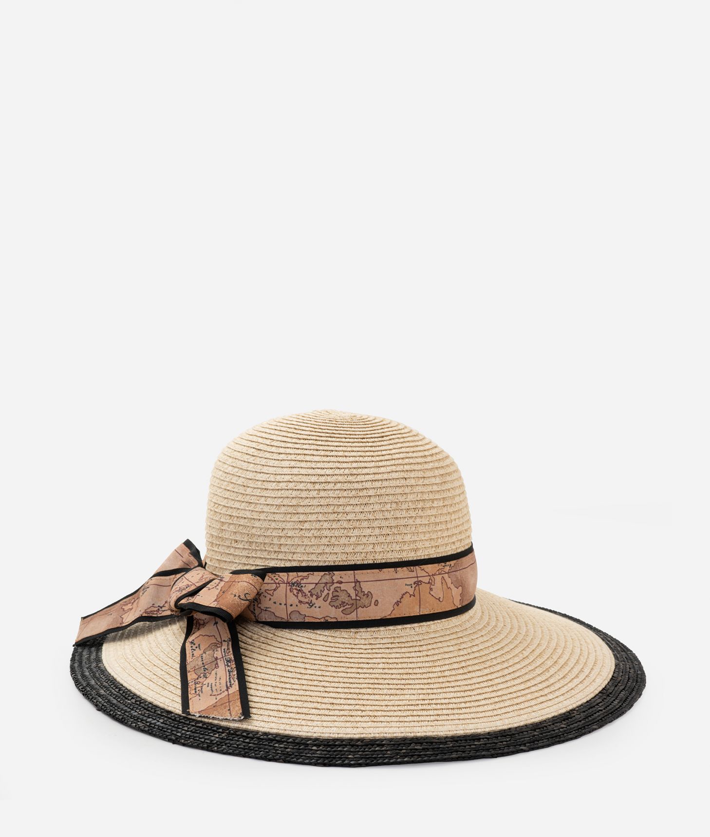 Braided hat with Geo Classic ribbon Black,front