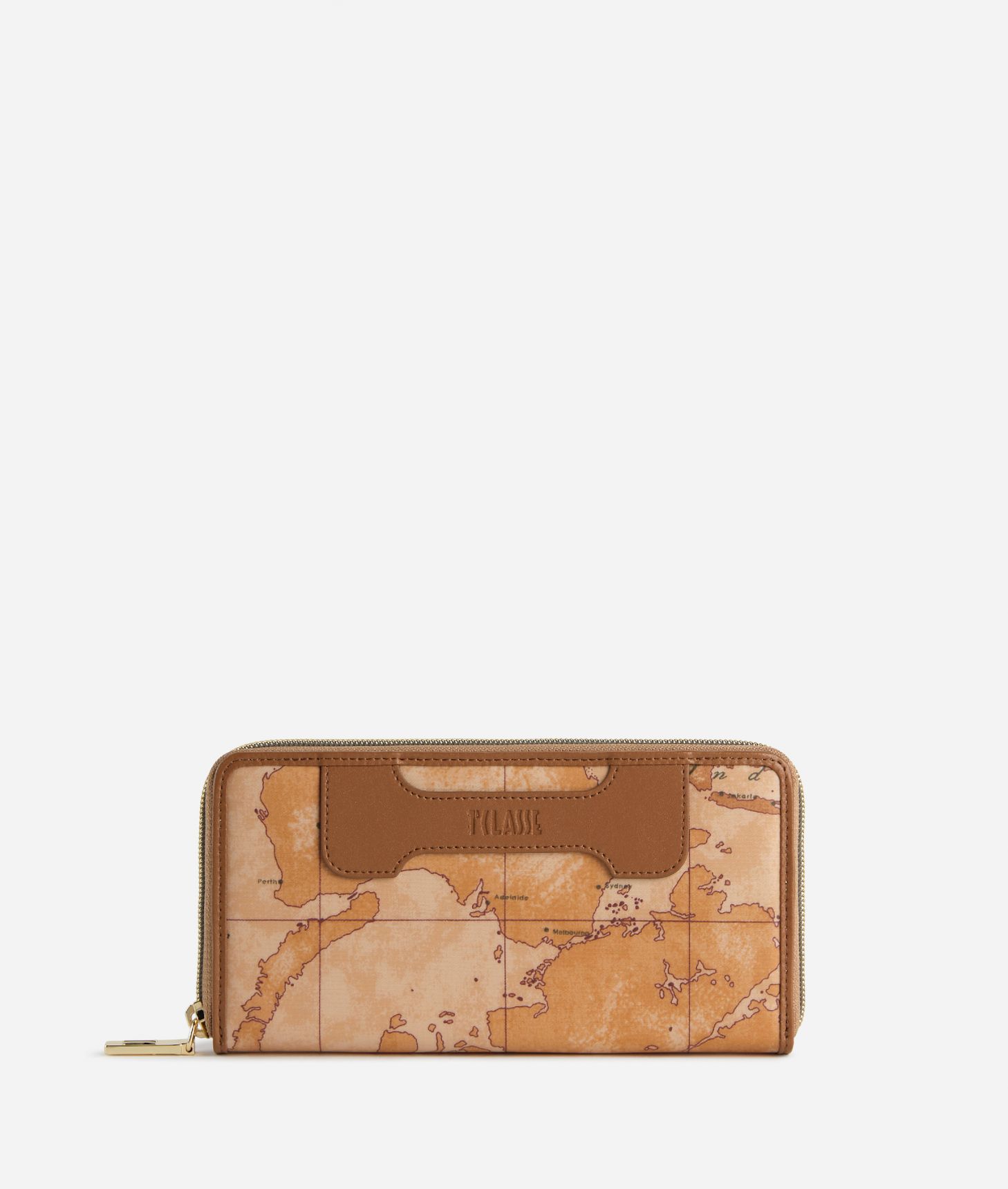 Soft Atlantic zip-around wallet Leather Brown,front