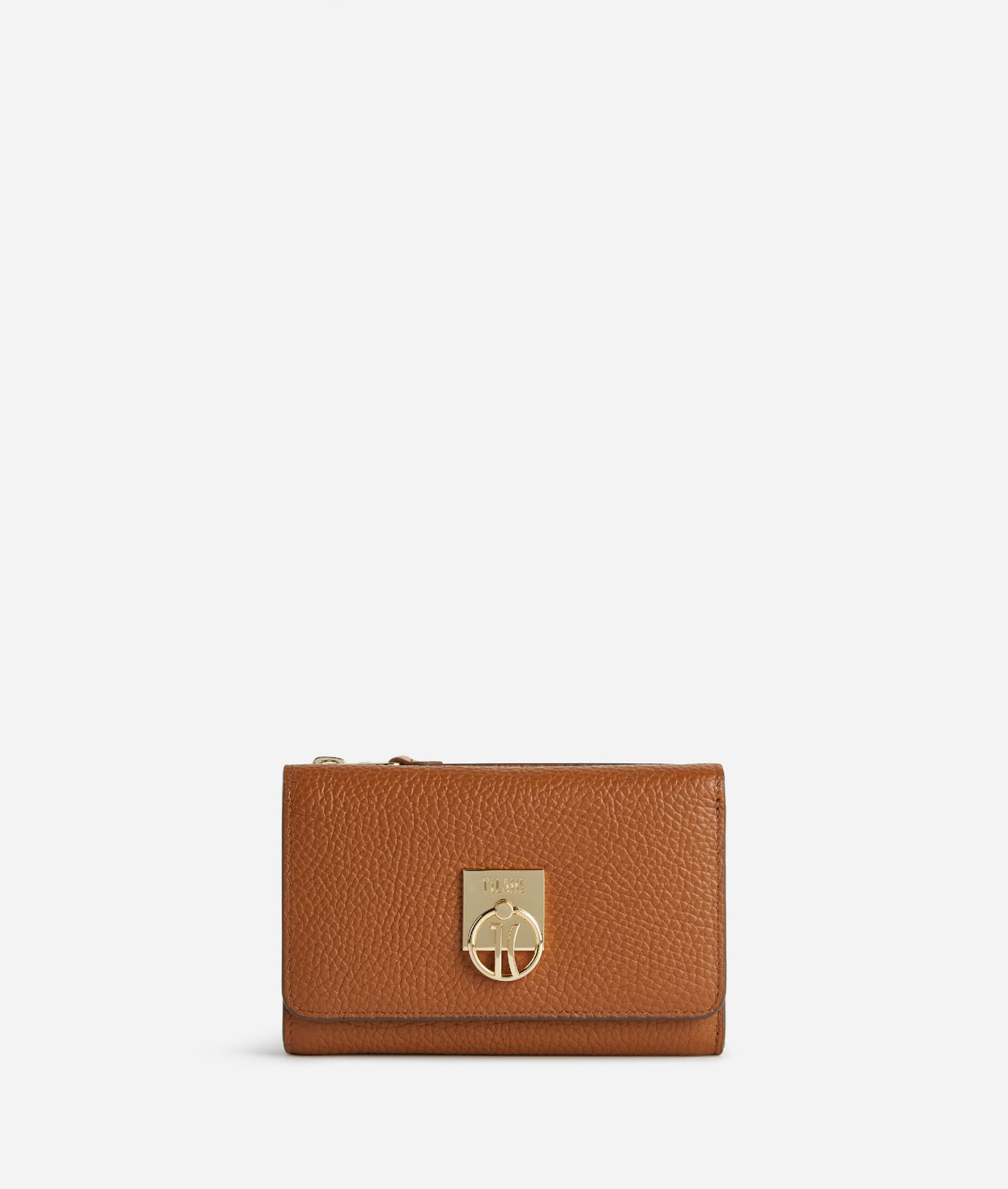 Deco Coast medium bifold wallet Leather Brown,front