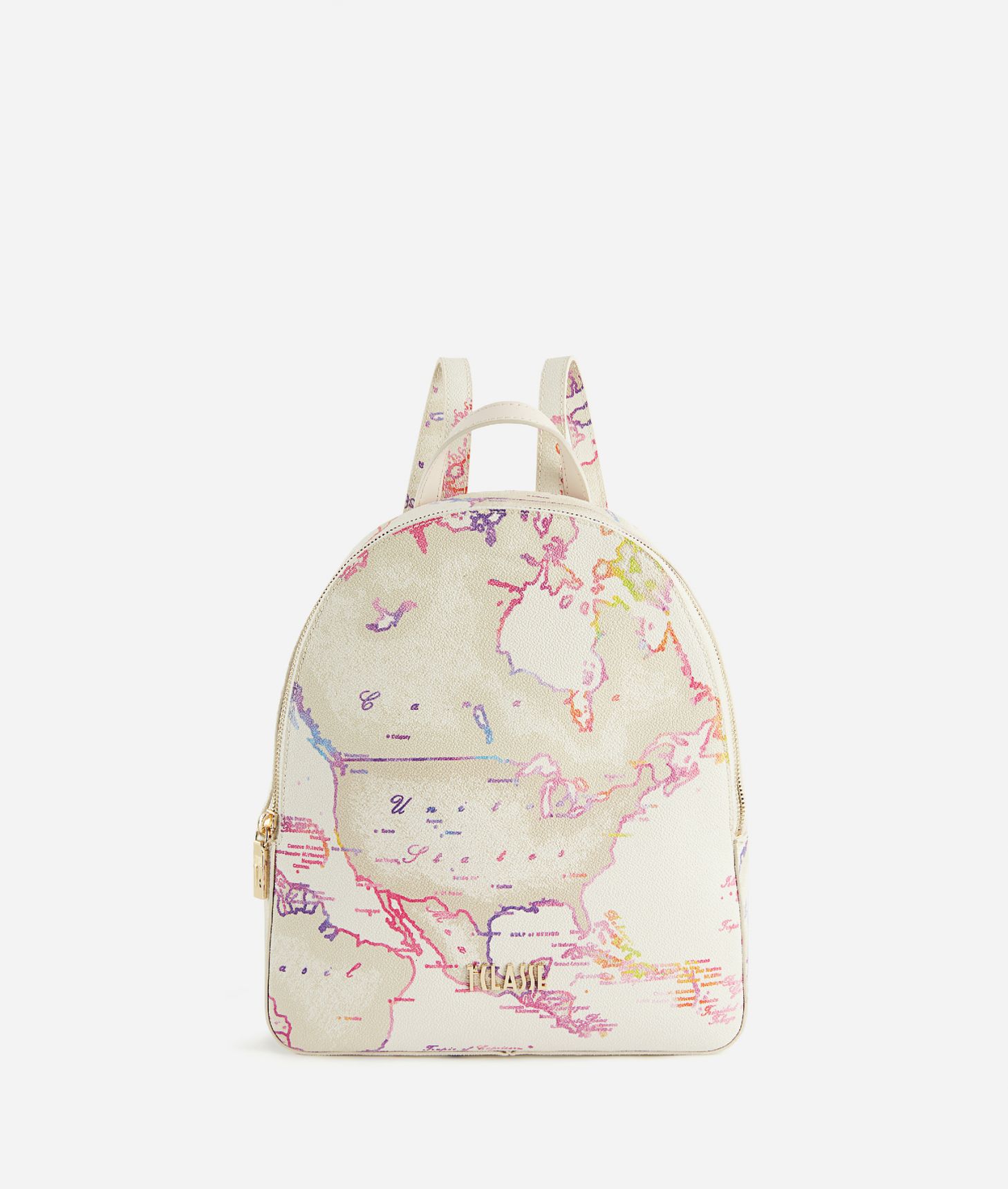 Geo Acquerello backpack White,front