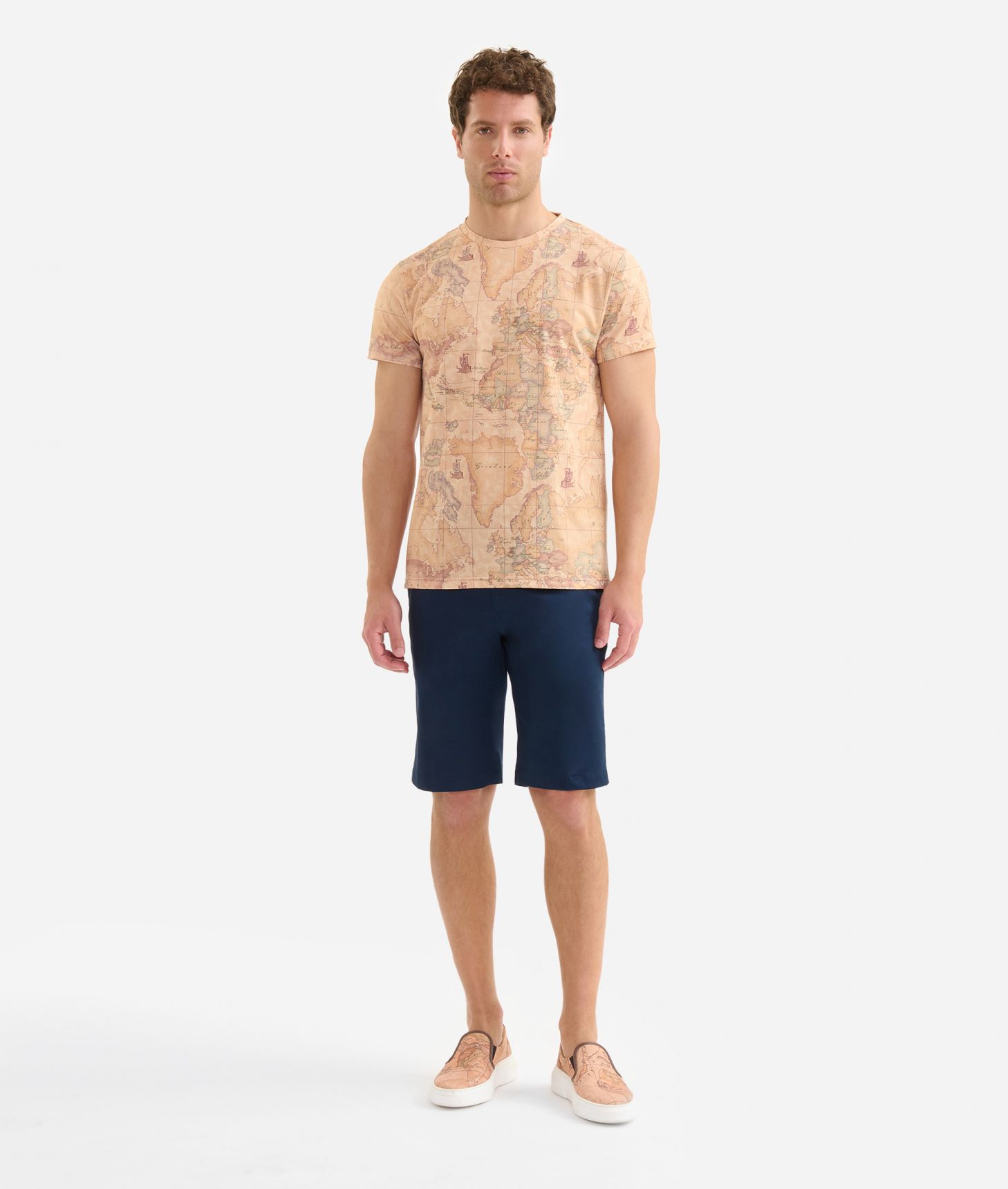 T-shirt in jersey stretch Geo Classic,front