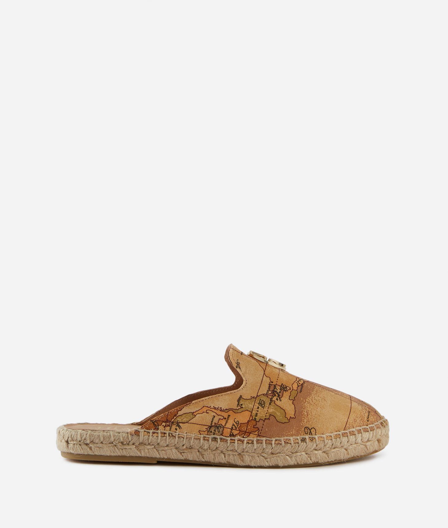 Reps slipper espadrilles with Geo Classic print Natural,front