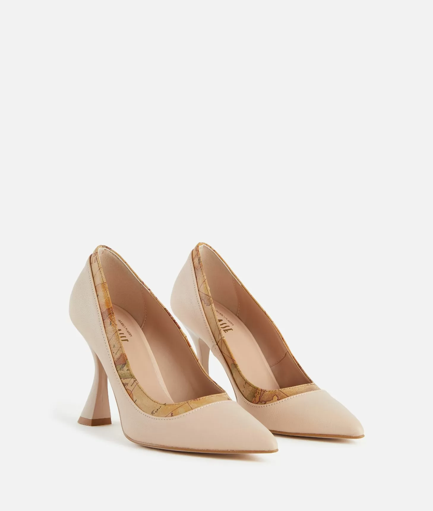 Leather nude court shoes hotsell