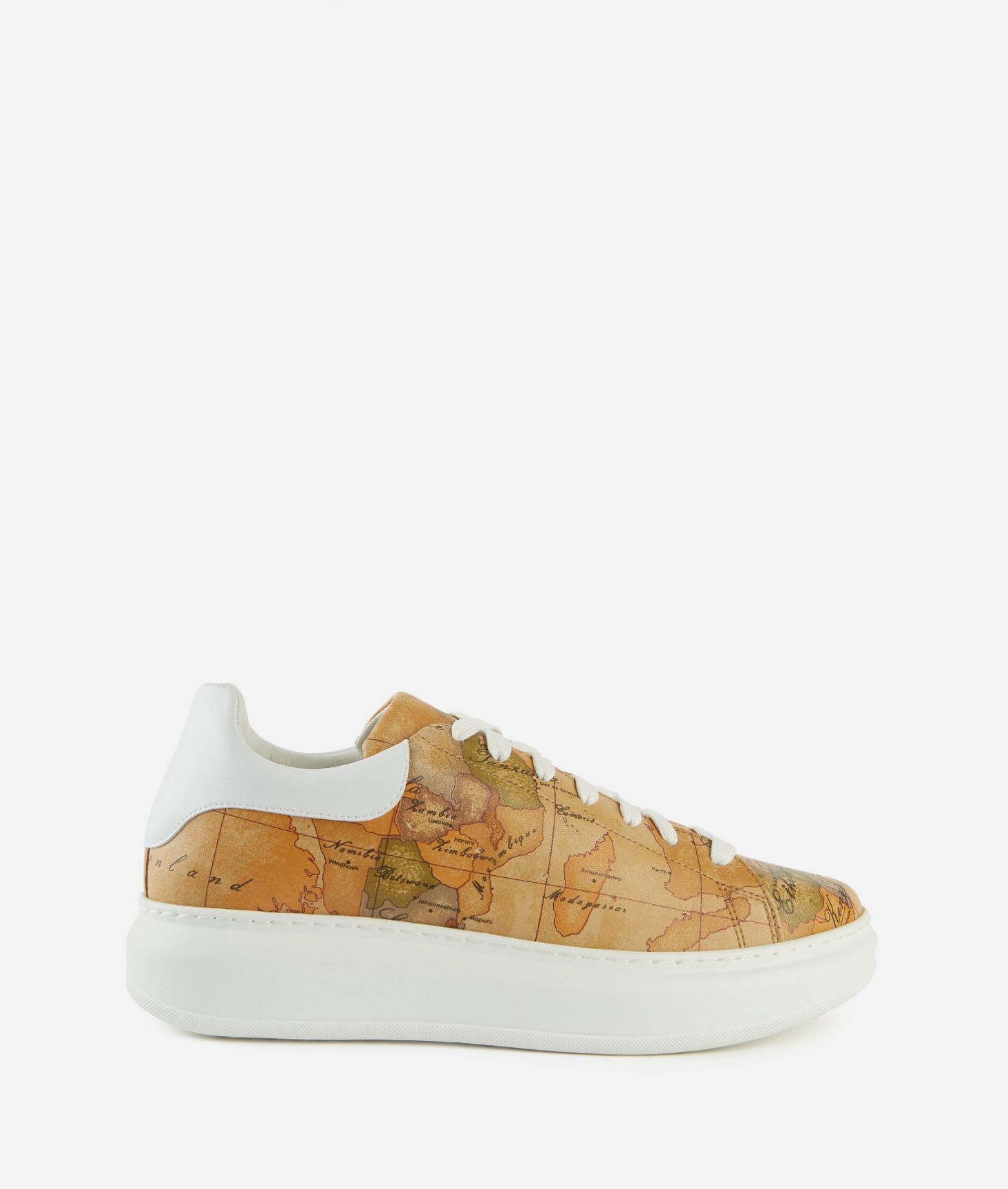 Sneakers in eco nappa stampa Geo Classic,front