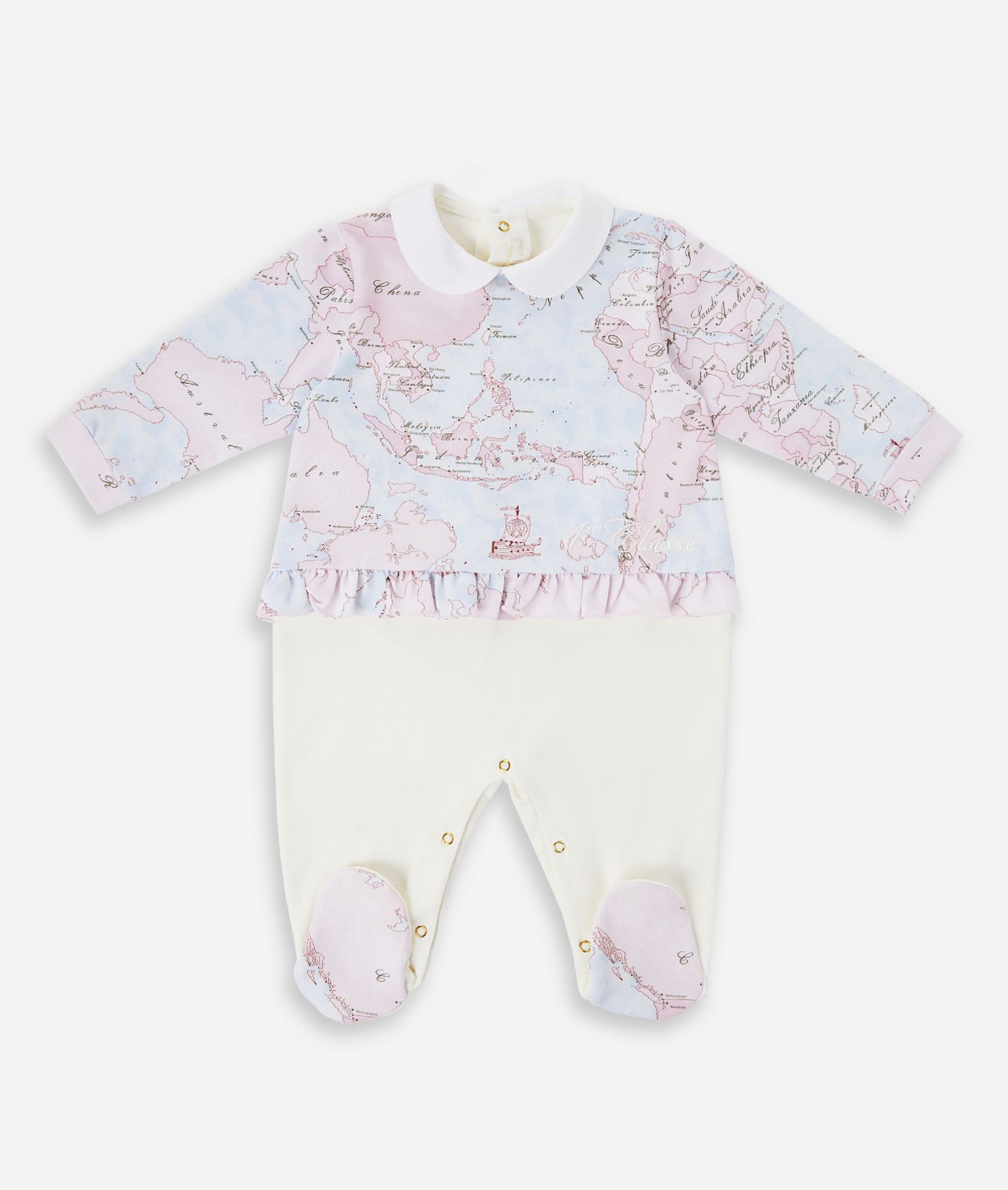 Tutina in cotone Geo Lady Rosa,front