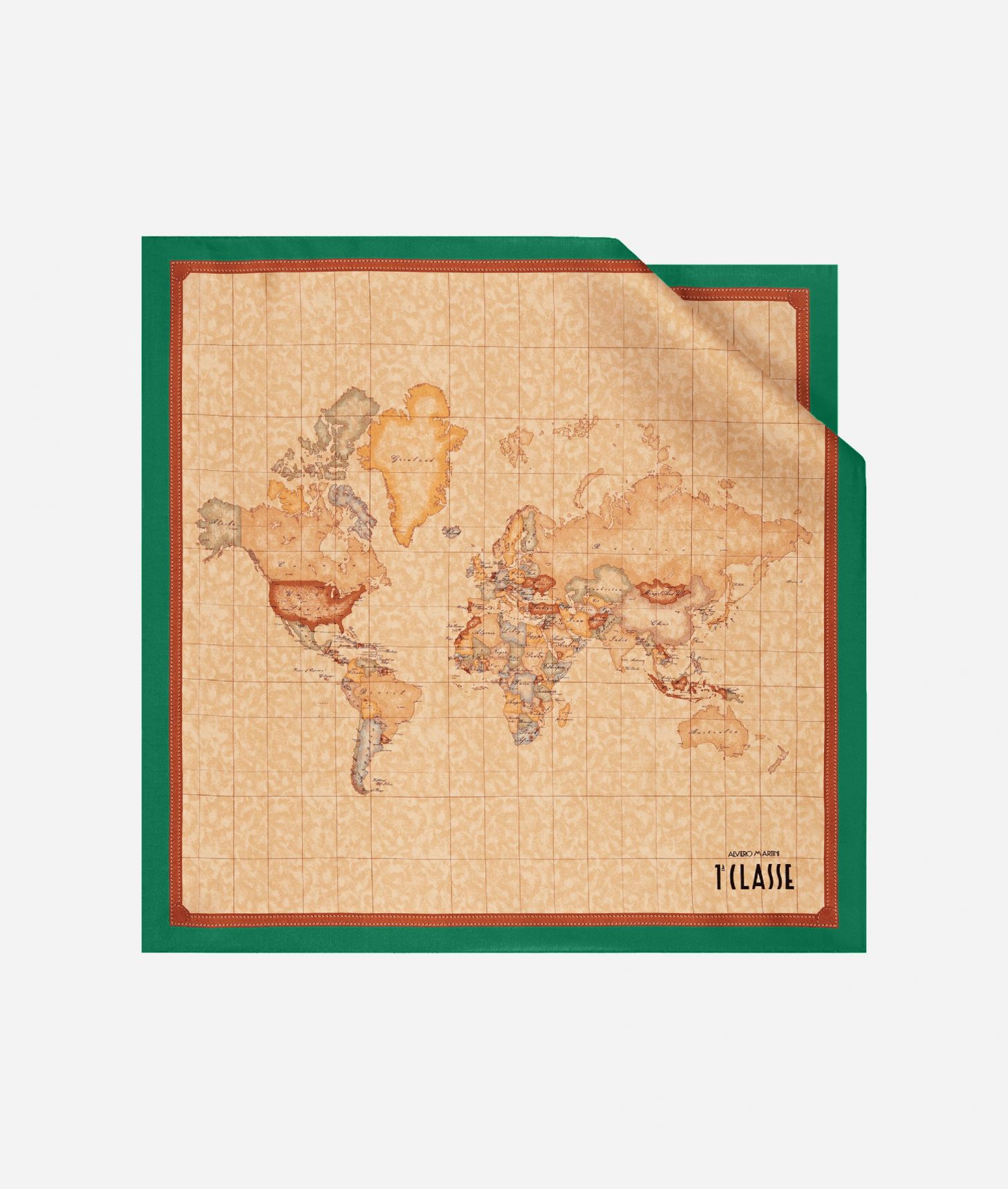 Geo Classic foulard 50x50 Jade,front