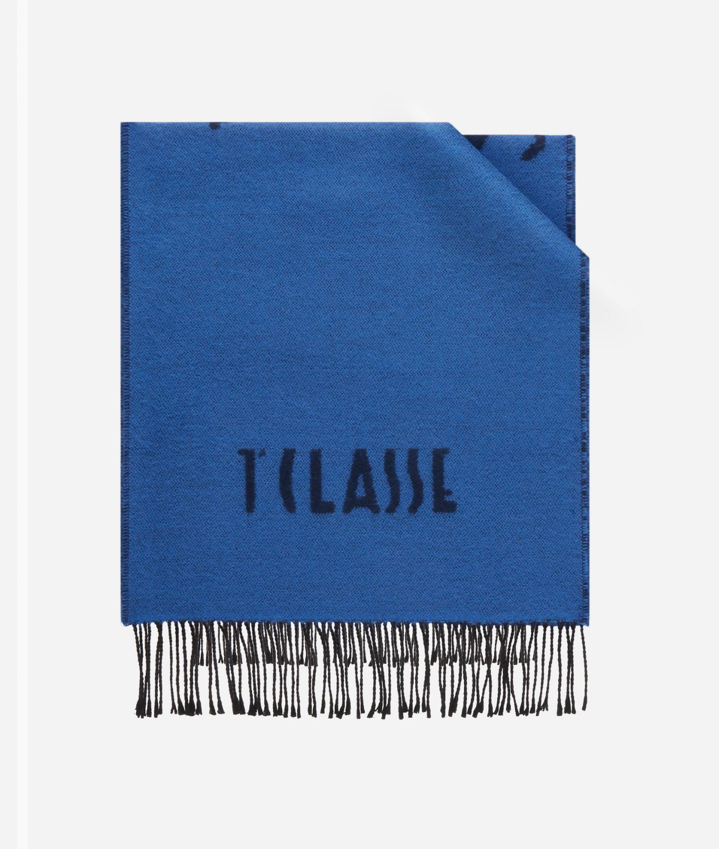 Geo Full scarf 40x180 Cobalt Blue,front