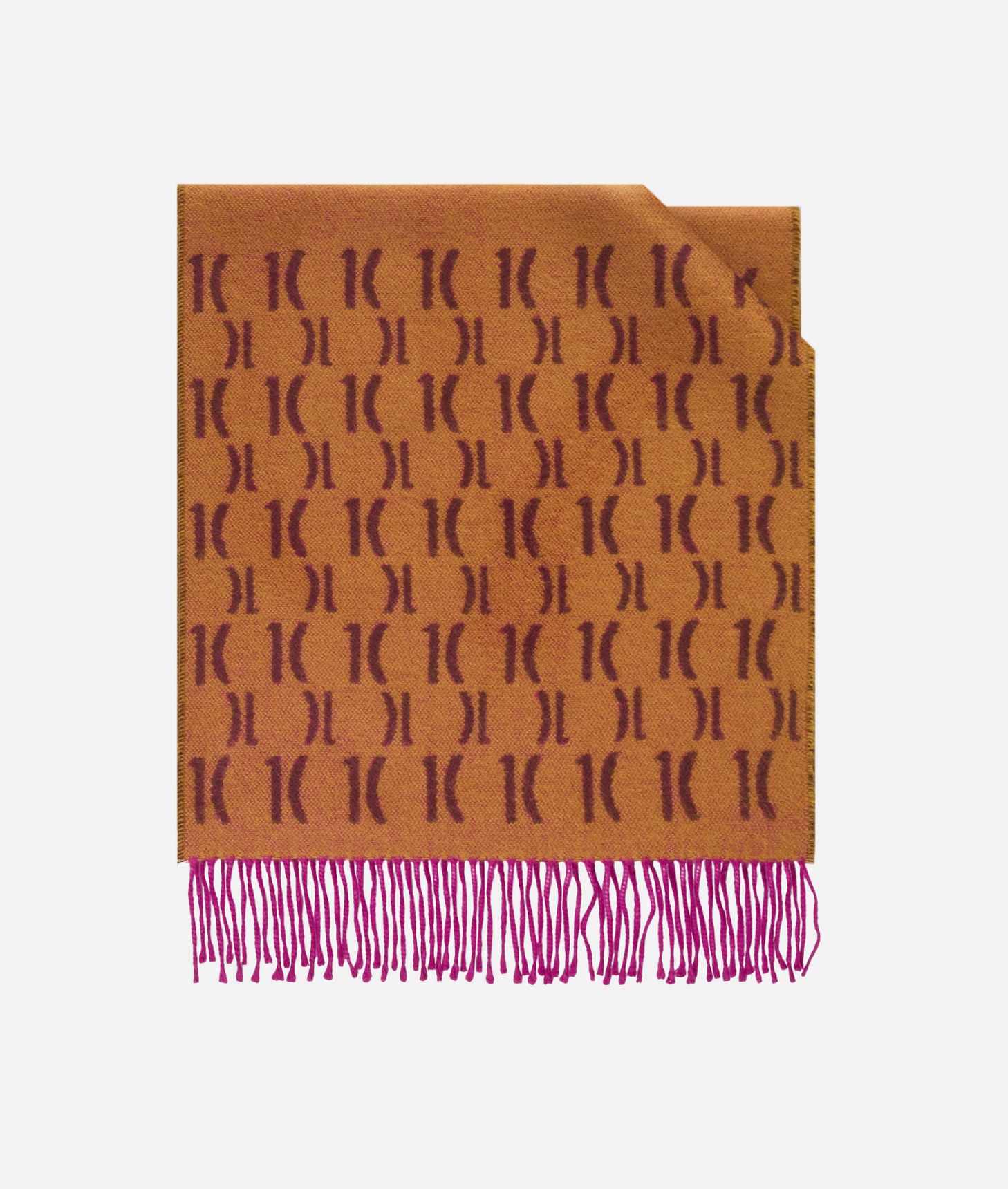 Geo Full scarf with 1C logos 40x180 Camel,front