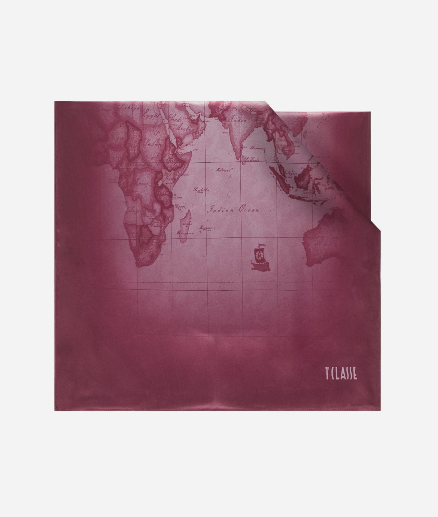 Sciarpa Geo Sfumato 45x170 Burgundy,front