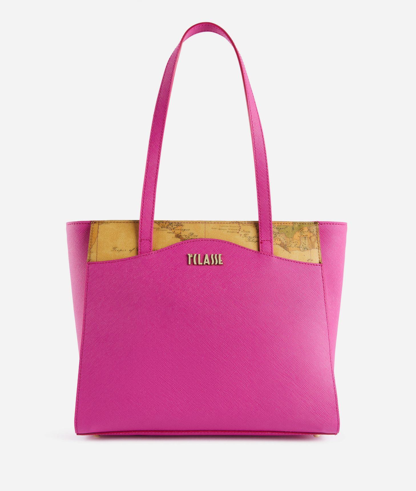 Digital City medium shopper bag Magenta,front