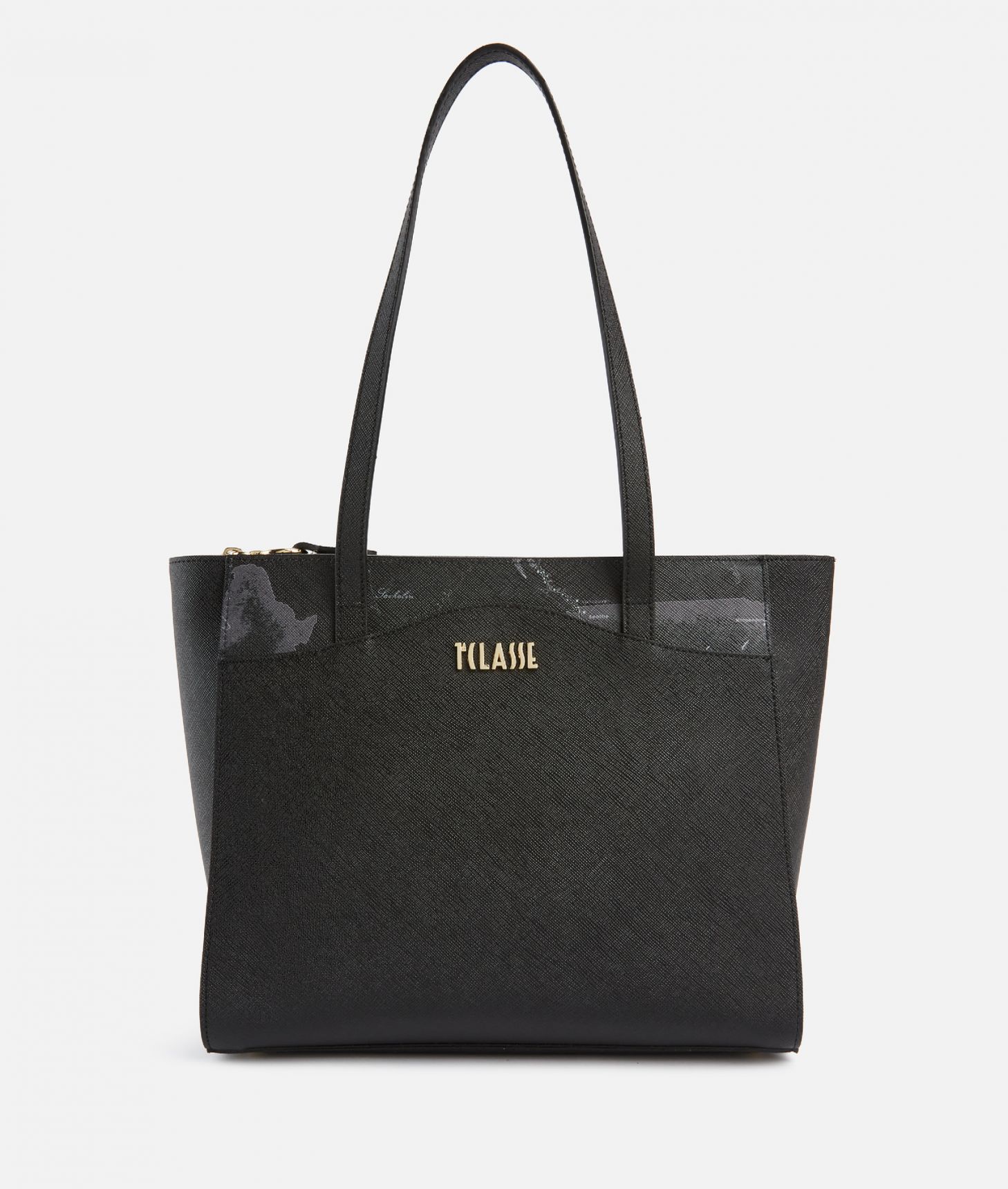 Digital City medium shopper bag with Geo Night insert,front